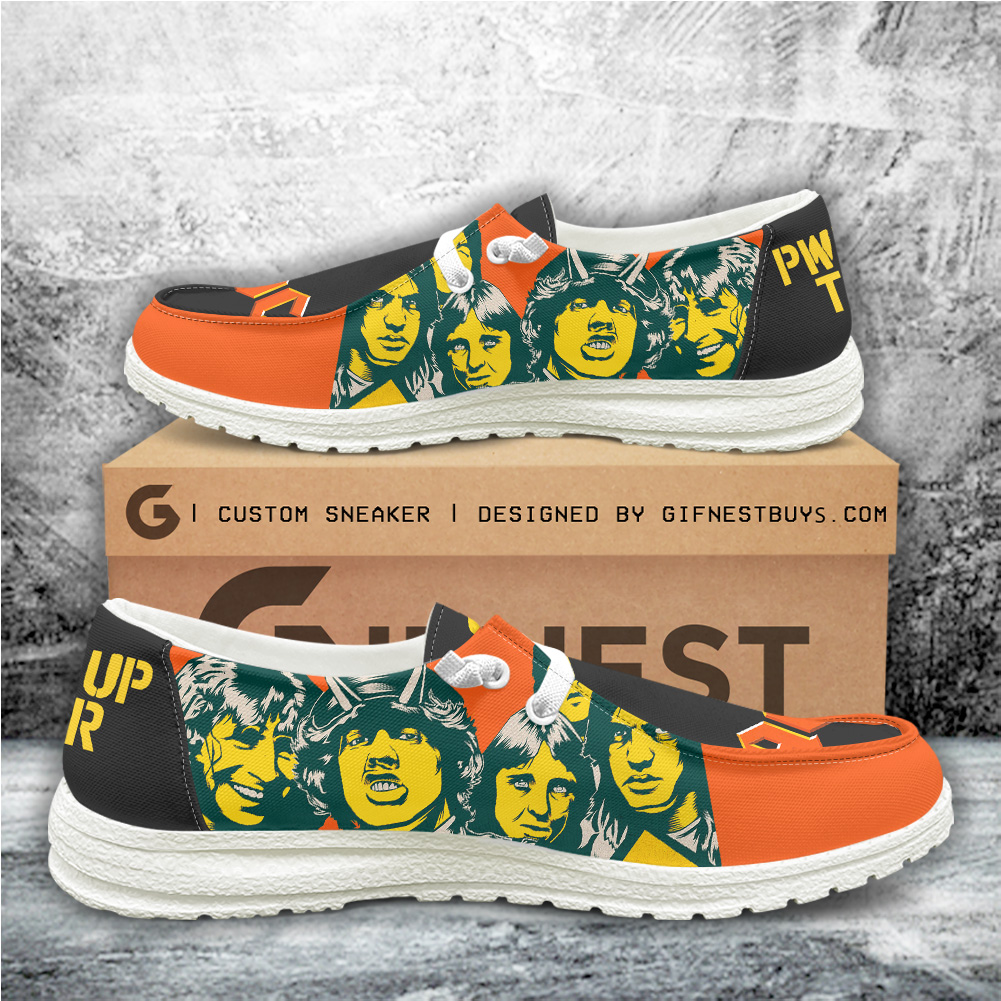 JWFancy Rock Music Hey Dude Shoes Wally Men's Lace Up Loafers Comfortable For Men And Women