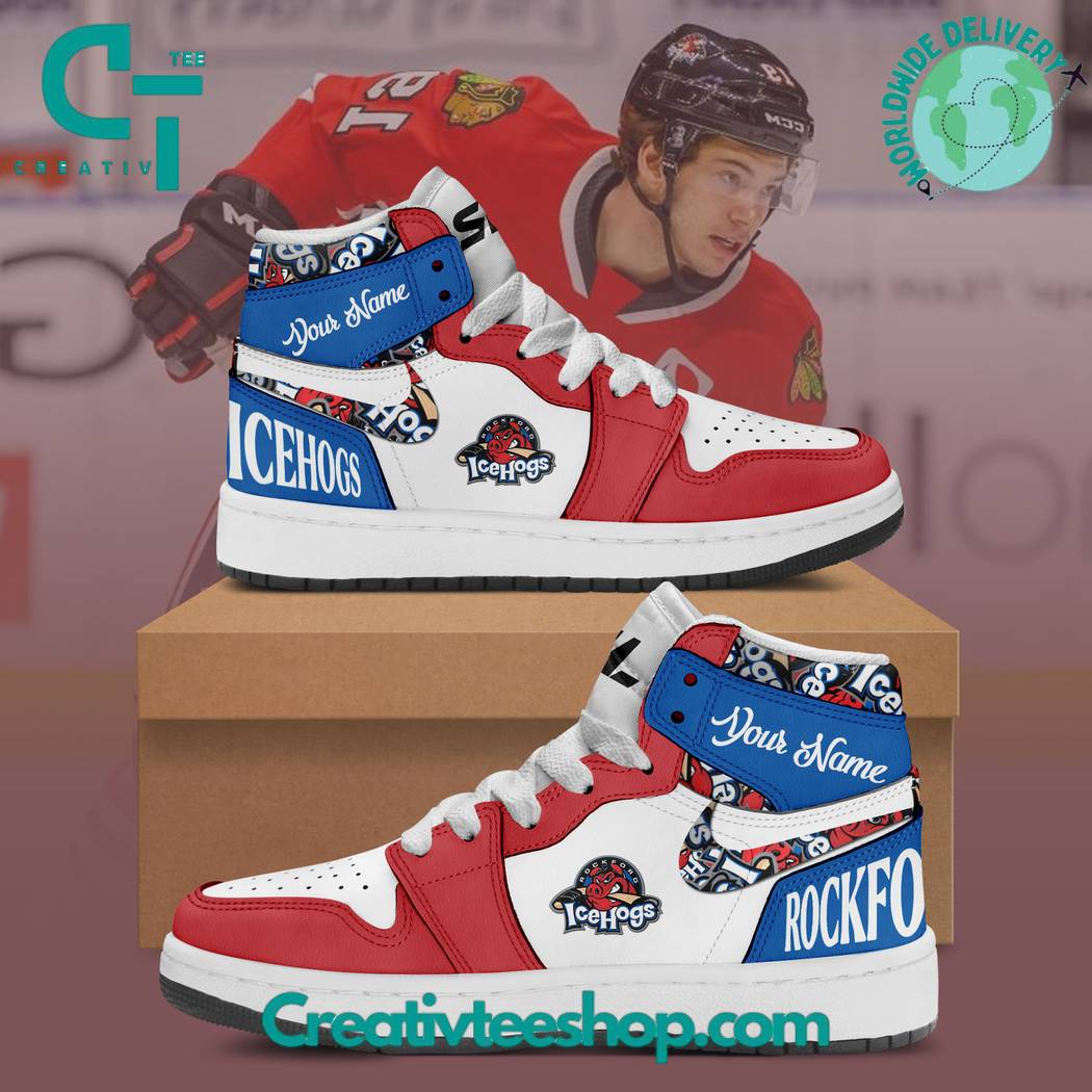 JWFancy Rockford IceHogs AJ1 High Sneakers Shoes For Men And Women