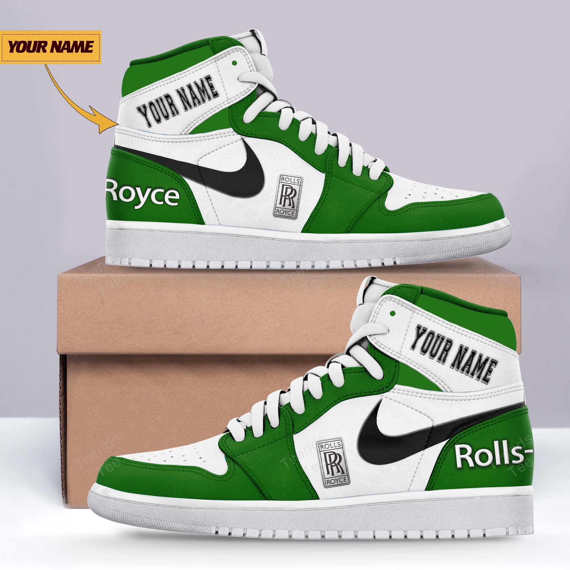 JWFancy Rolls Royce AJ1 High Sneakers Shoes For Men And Women