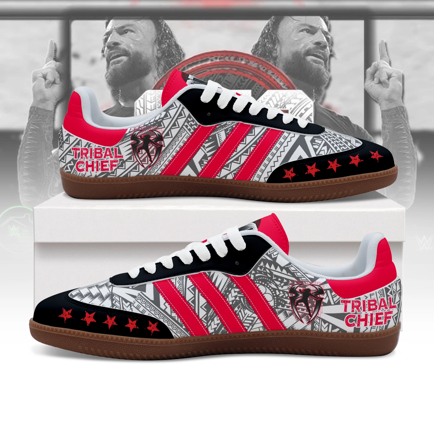 JWFancy Roman Reigns Adidas Samba Shoes For Men And Women