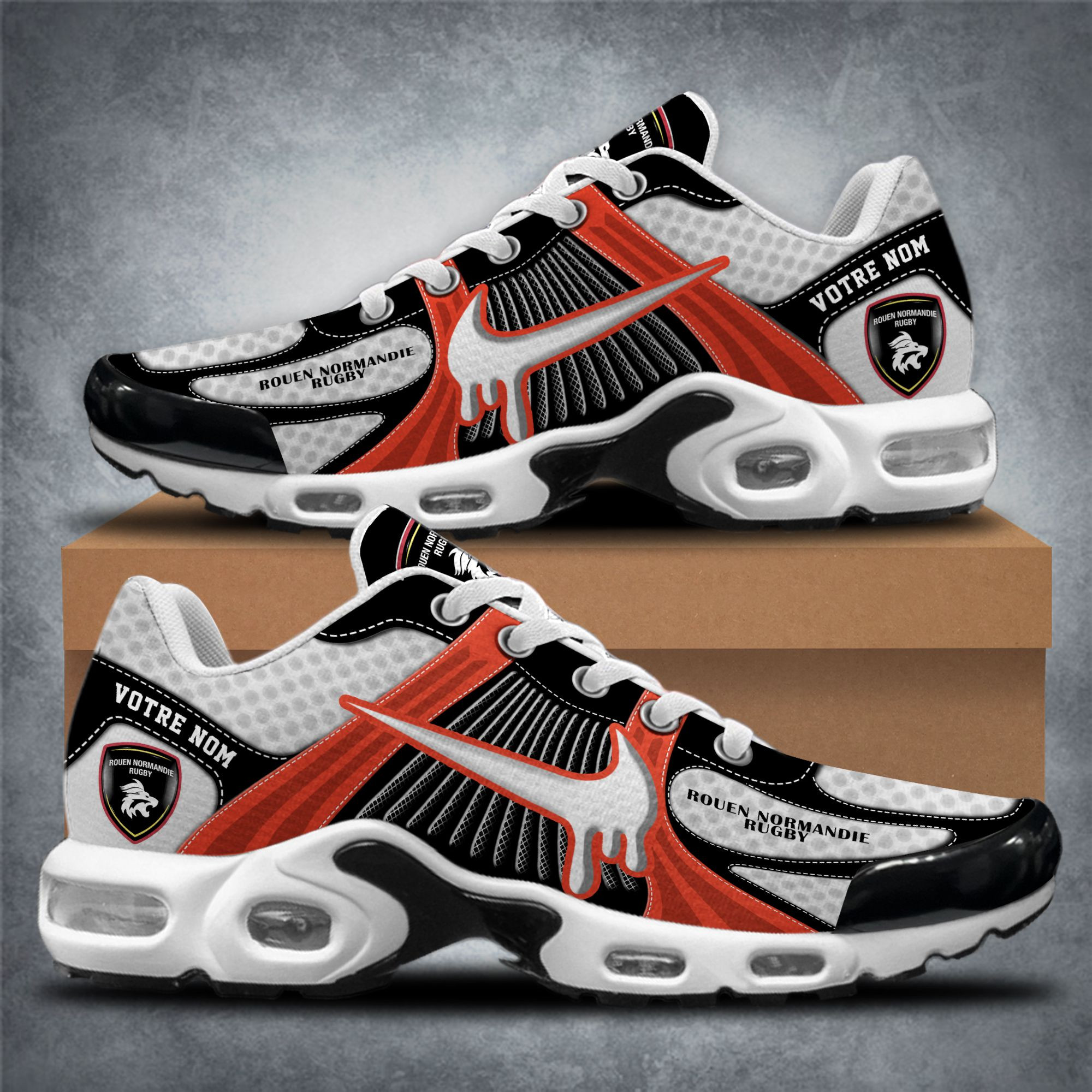 JWFancy Rouen Normandie Rugby TN Shoes Sneakers For Men And Women