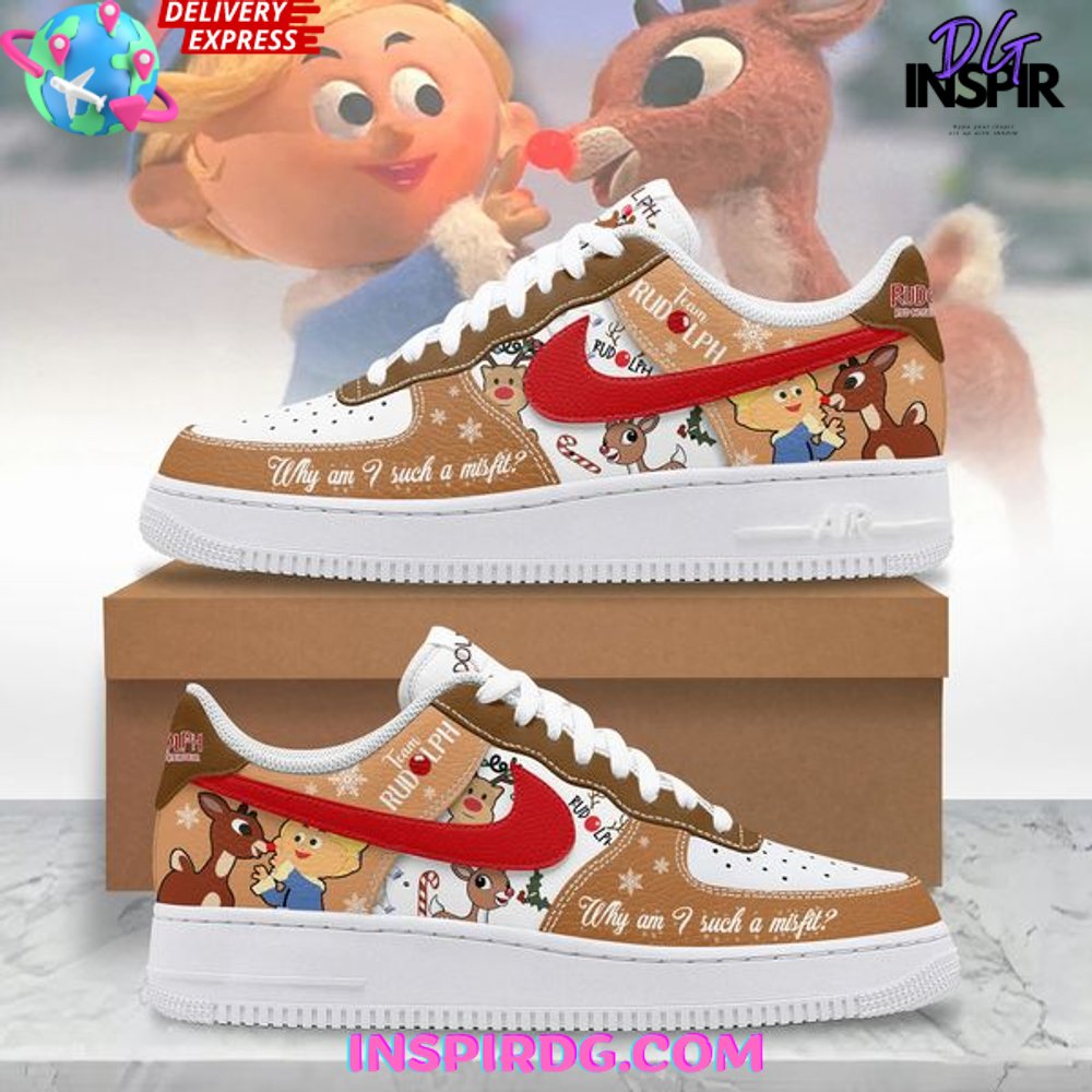JWFancy Rudolph The Red-Nosed Reindeer Air Low-Top Sneakers Shoes For Men And Women