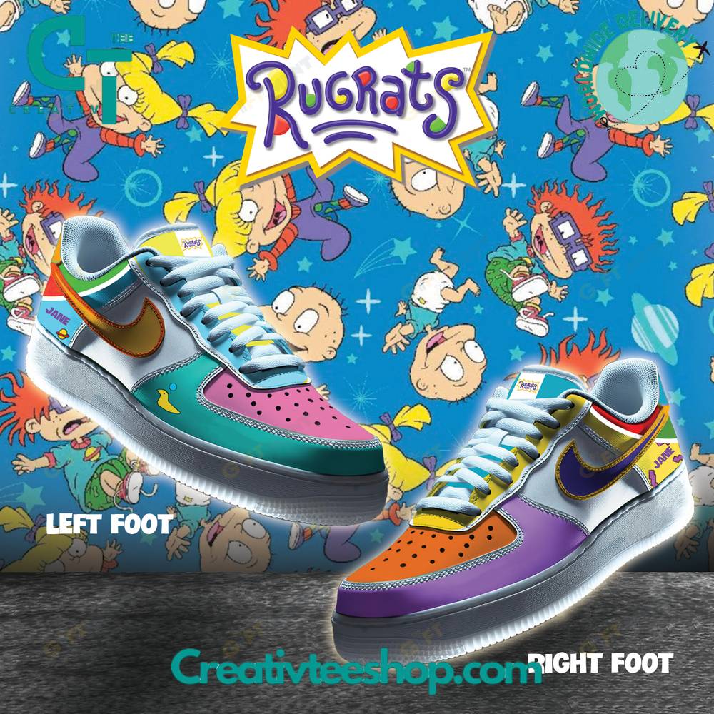 JWFancy Rugrats Animated Series Air Low-Top Sneakers Shoes For Men And Women