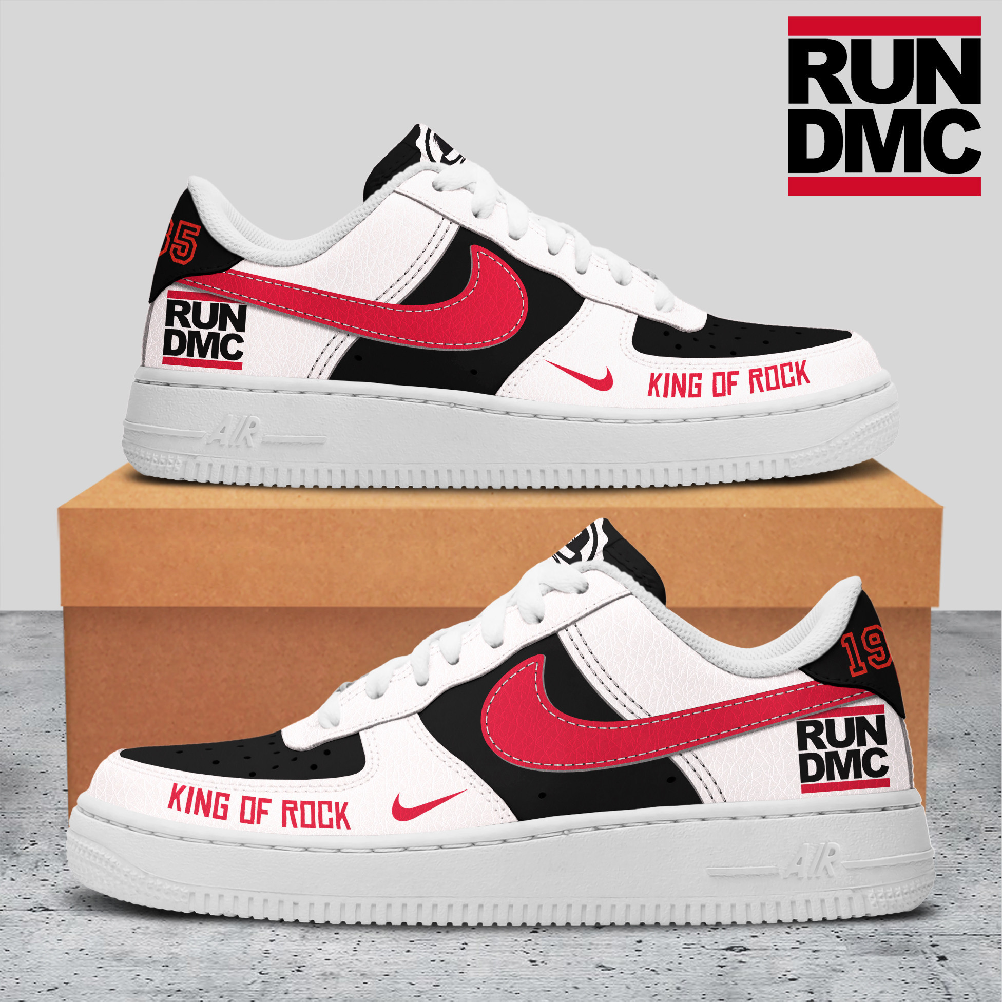 JWFancy Run-D.M.C. Air Low-Top Sneakers Shoes For Men And Women