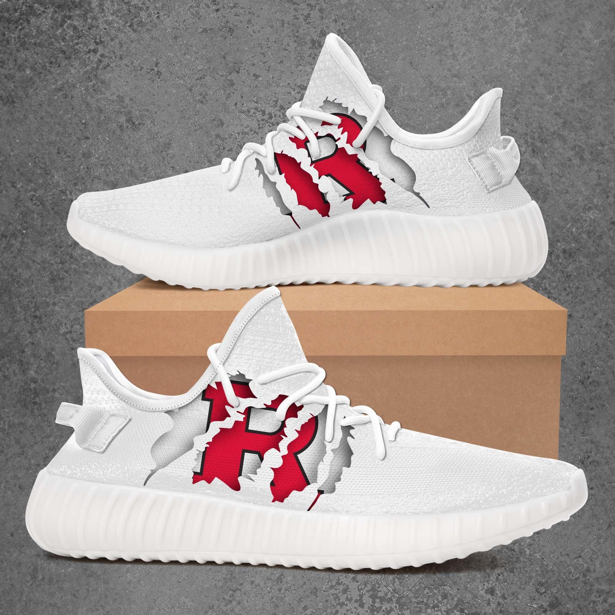 JWFancy Rutgers Scarlet Knights Yeezy Boost Shoes For Men And Women
