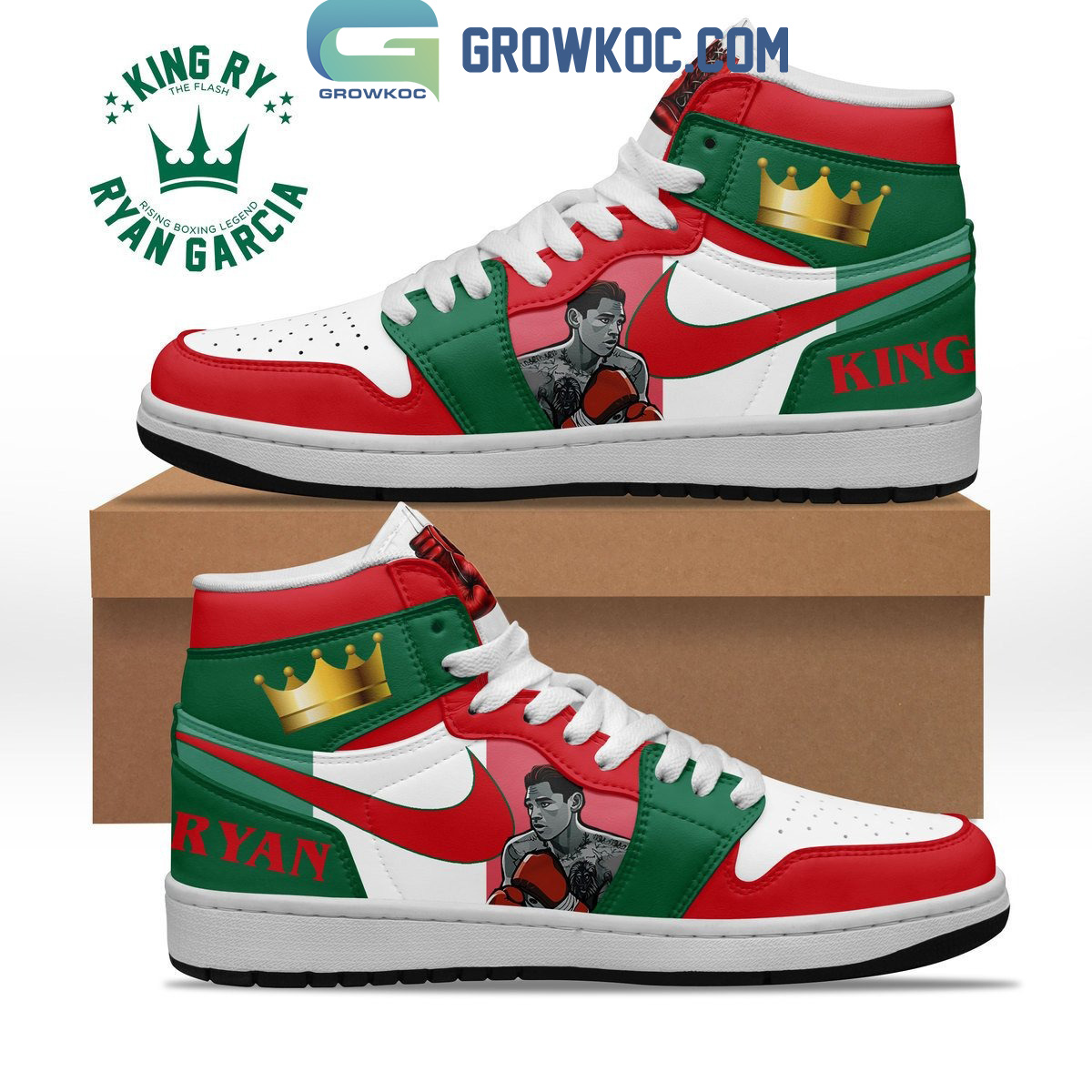 JWFancy Ryan Garcia AJ1 High Sneakers Shoes For Men And Women