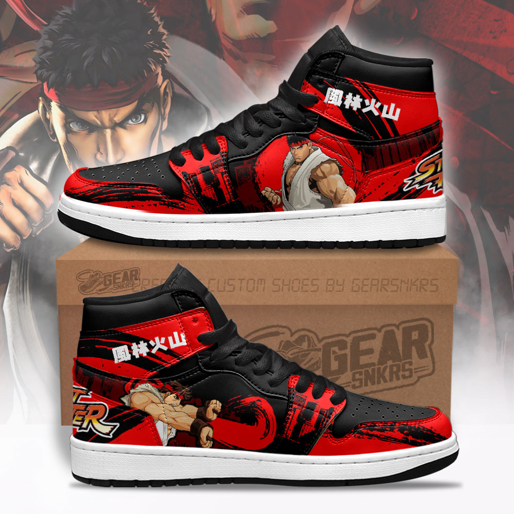 JWFancy Ryu Gameboy AJ1 High Sneakers Shoes For Men And Women