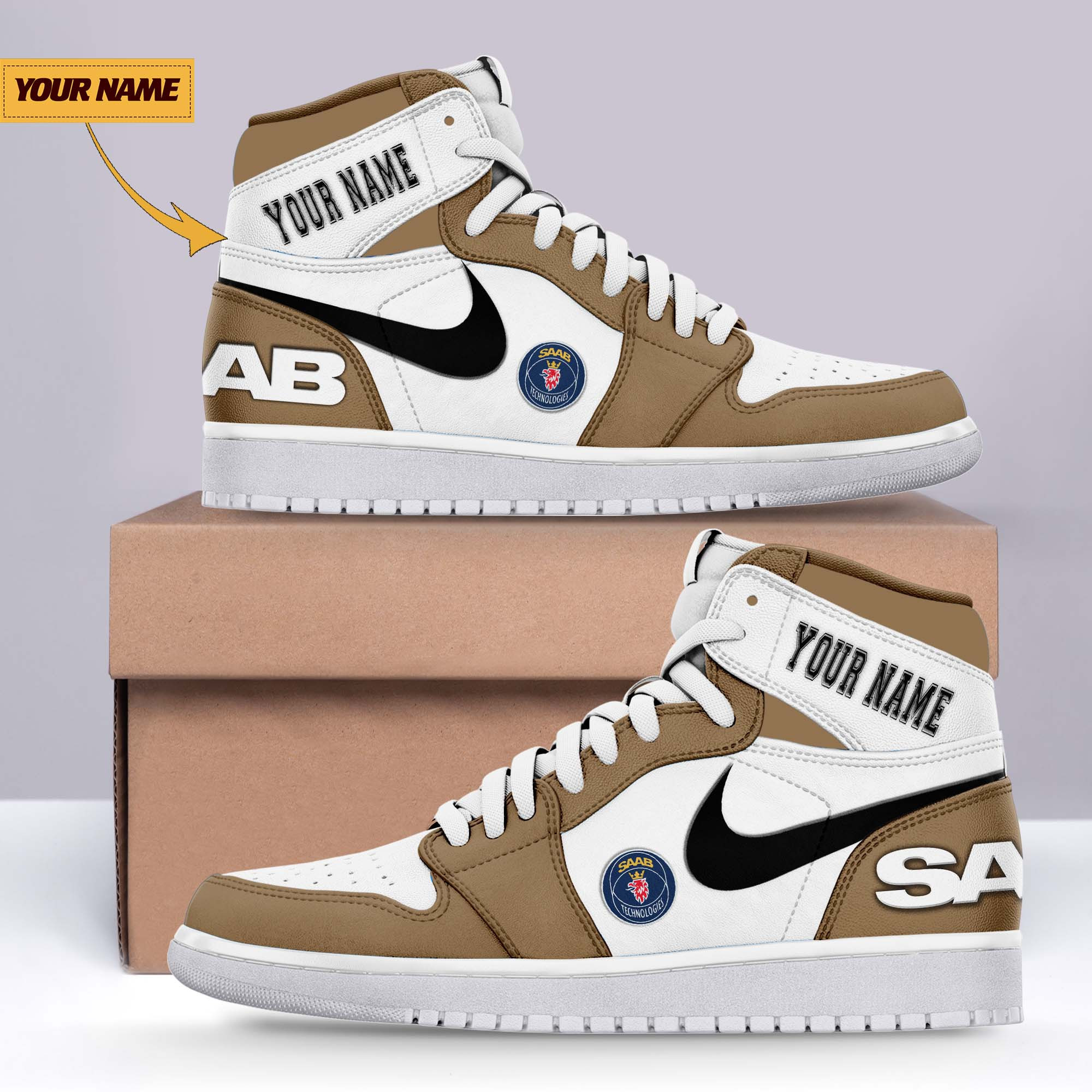 JWFancy Saab AJ1 High Sneakers Shoes For Men And Women
