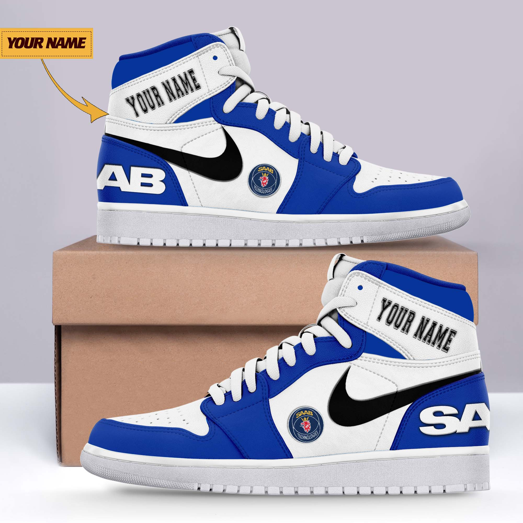 JWFancy Saab AJ1 High Sneakers Shoes For Men And Women