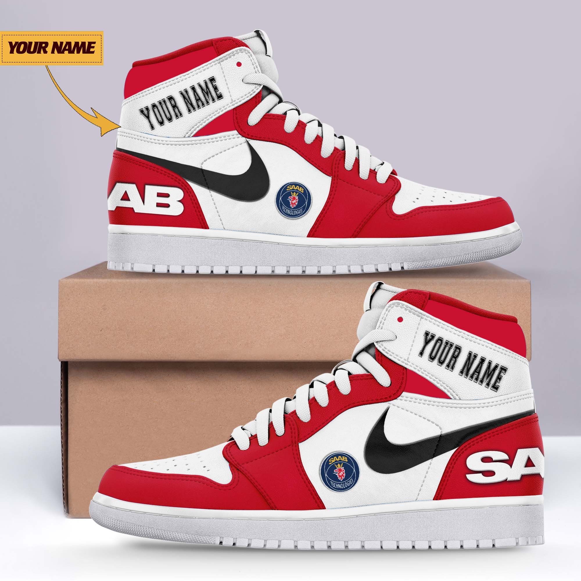 JWFancy Saab AJ1 High Sneakers Shoes For Men And Women