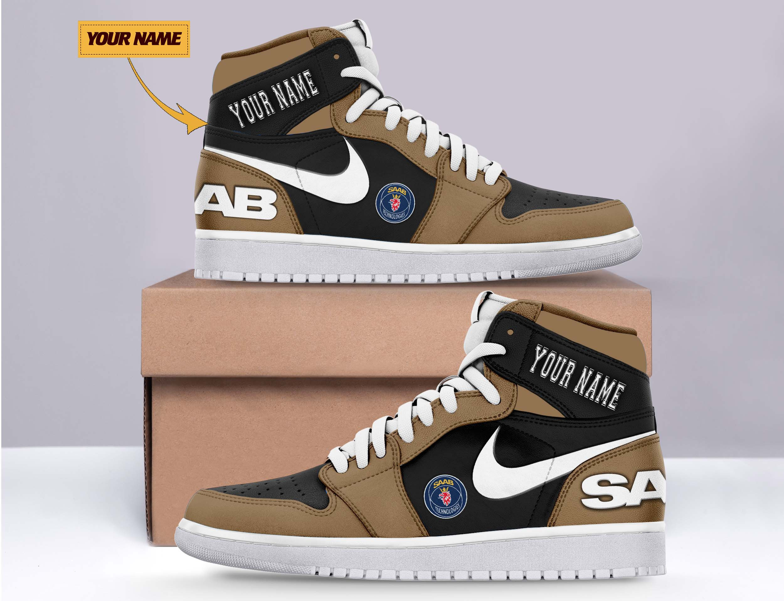 JWFancy Saab AJ1 High Sneakers Shoes For Men And Women