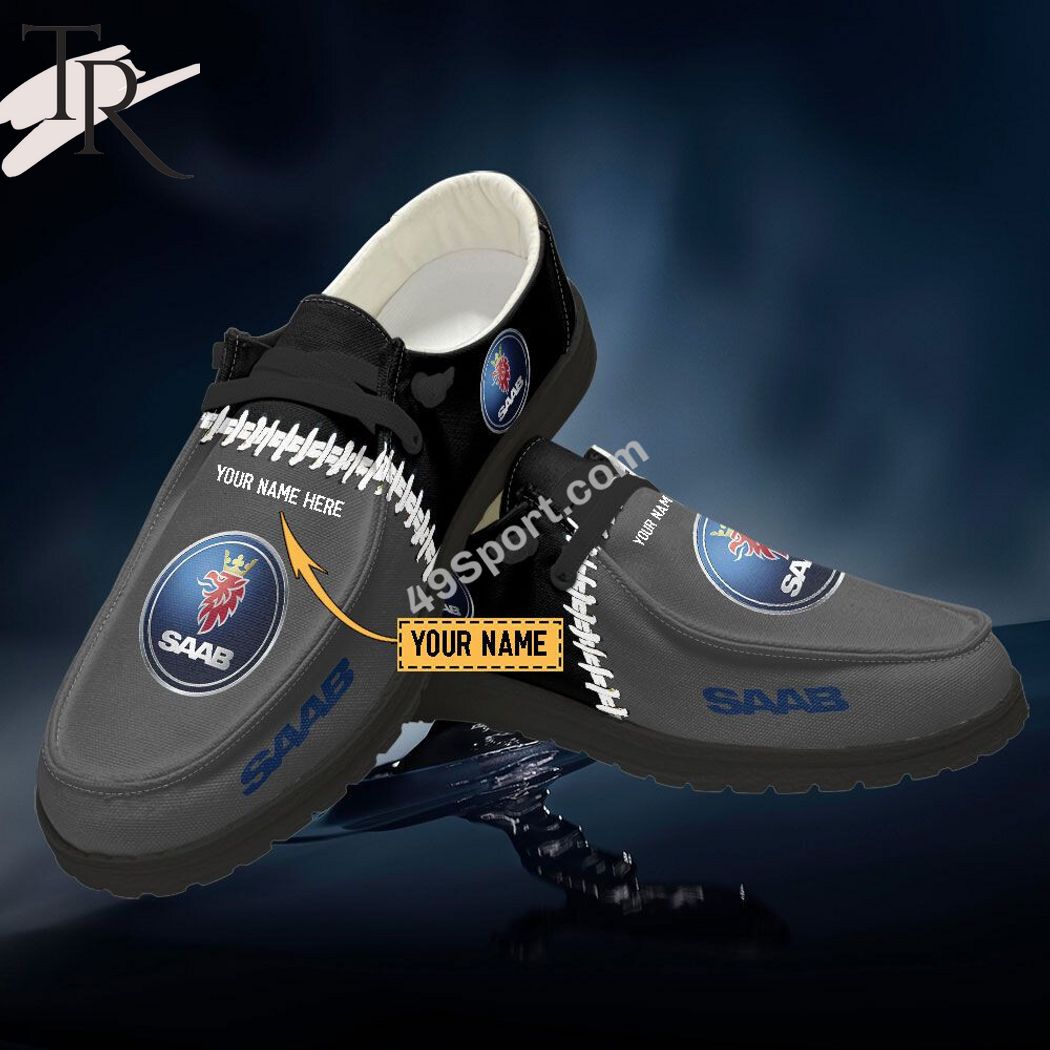 JWFancy Saab Automobile Hey Dude Shoes Wally Men's Lace Up Loafers Comfortable For Men And Women