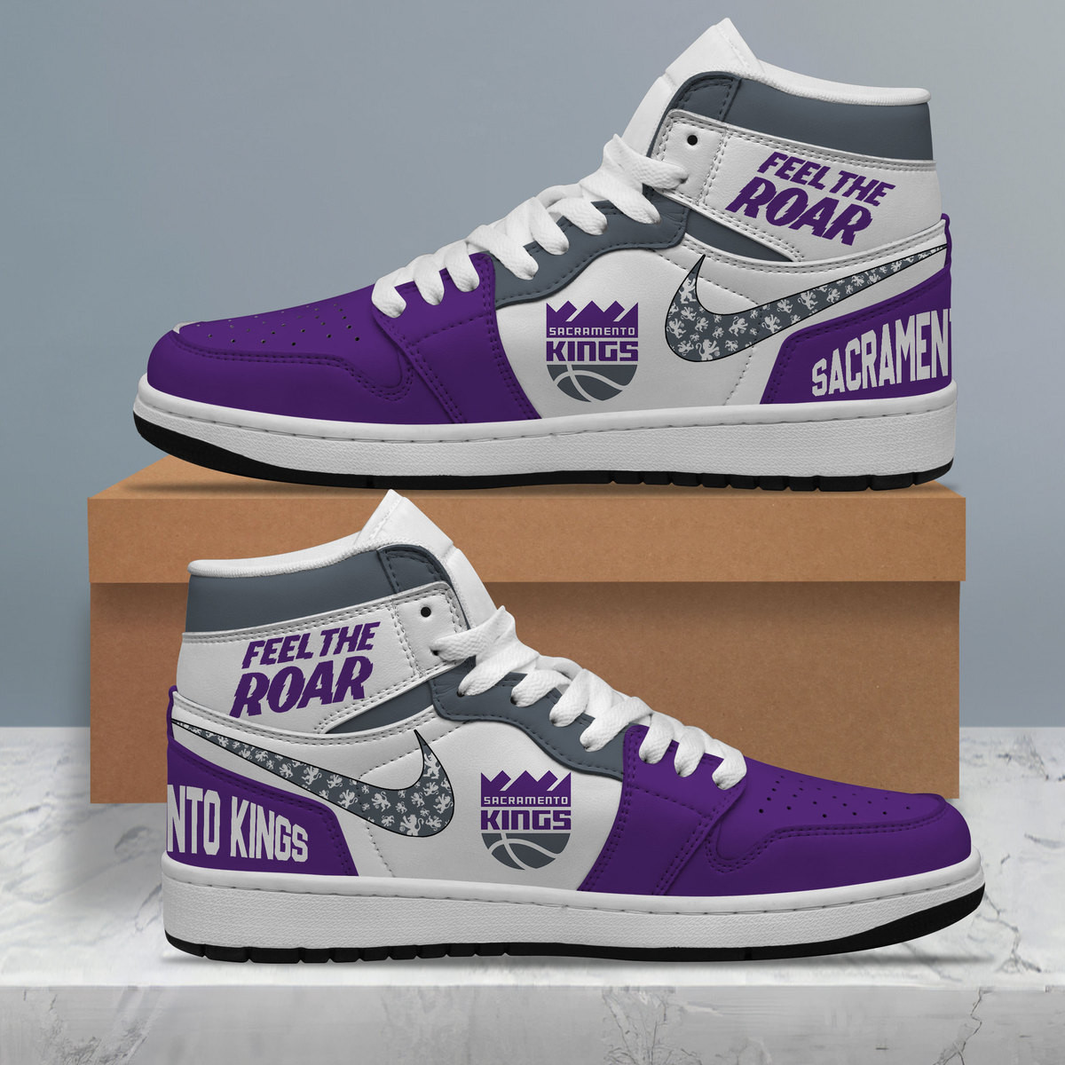 JWFancy Sacramento Kings AJ1 High Sneakers Shoes For Men And Women