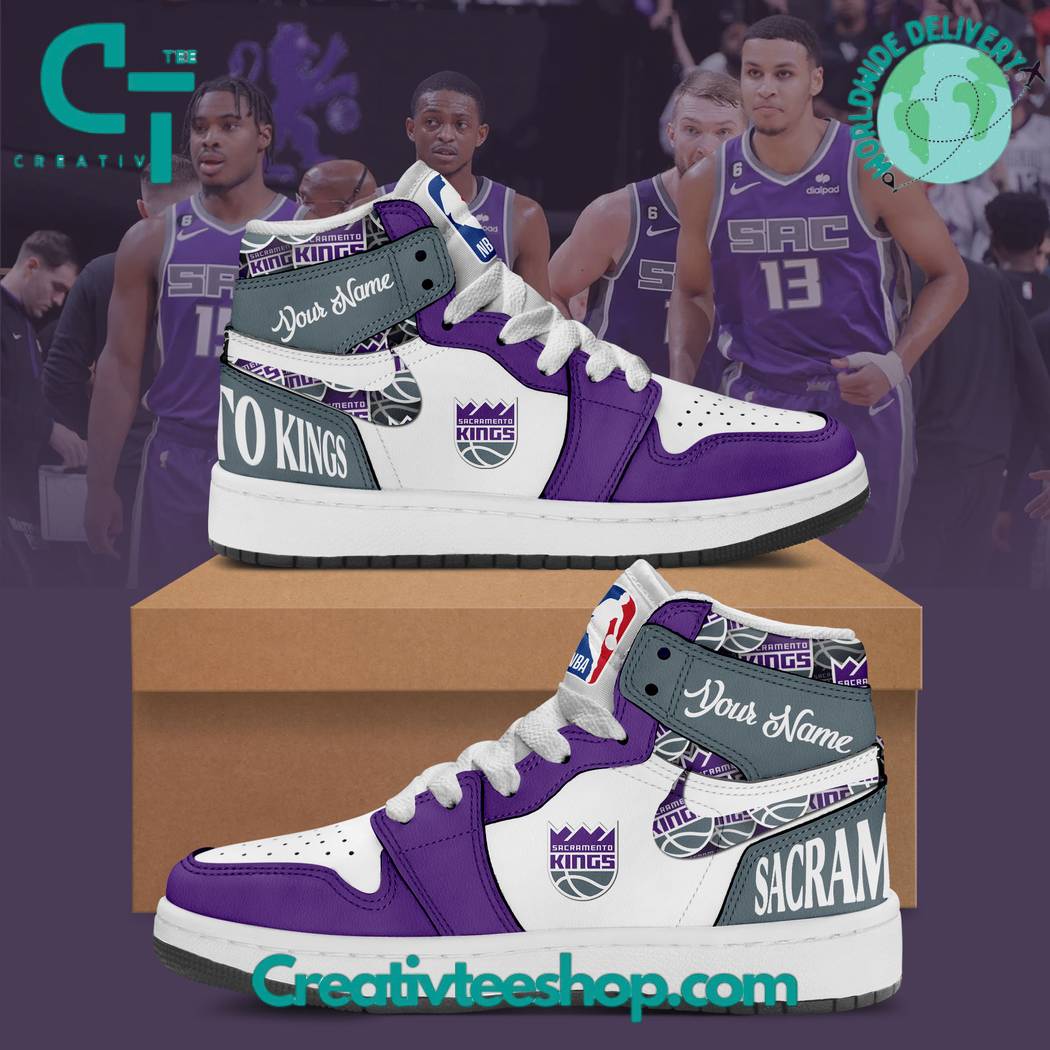 JWFancy Sacramento Kings AJ1 High Sneakers Shoes For Men And Women