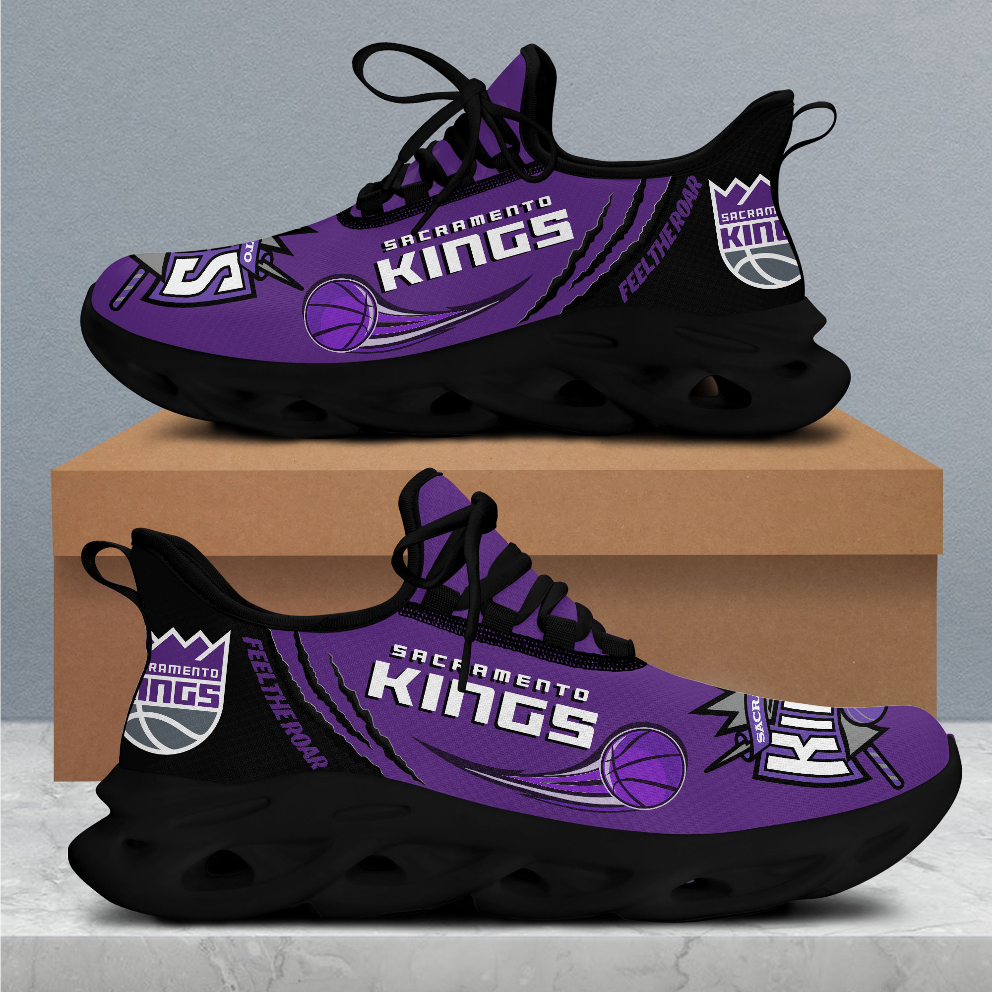 JWFancy Sacramento Kings Max Soul Shoes Sneakers For Men And Women