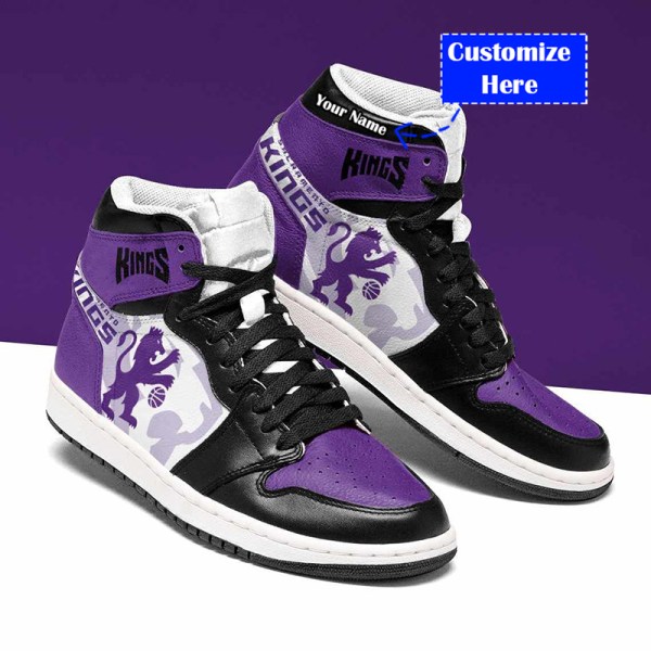 JWFancy Sacramento Kings NBA AJ1 High Sneakers Shoes For Men And Women