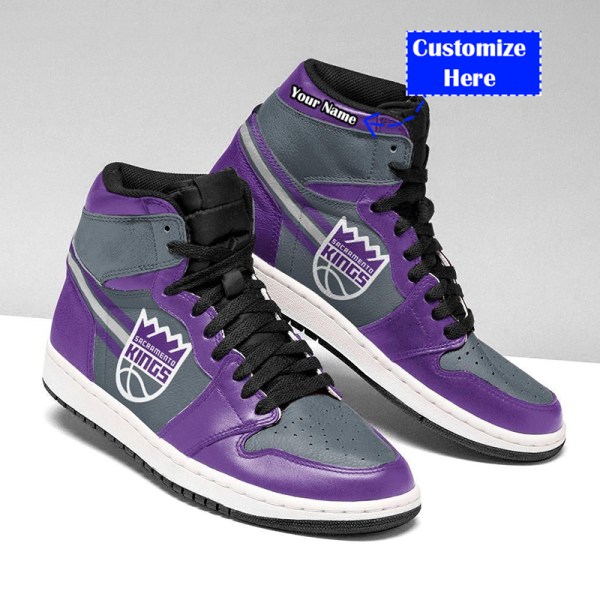 JWFancy Sacramento Kings NBA AJ1 High Sneakers Shoes For Men And Women
