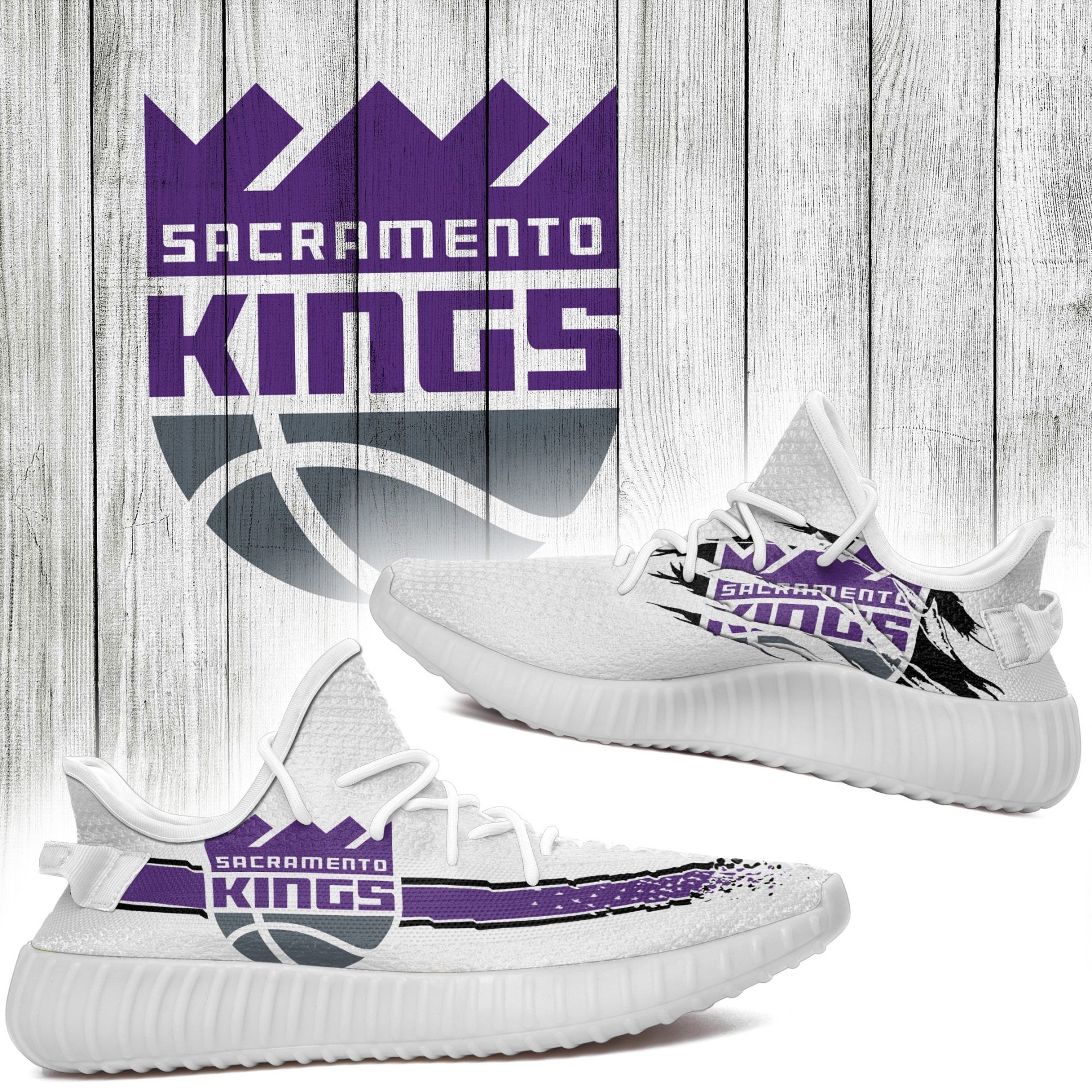 JWFancy Sacramento Kings Yeezy Boost Shoes For Men And Women