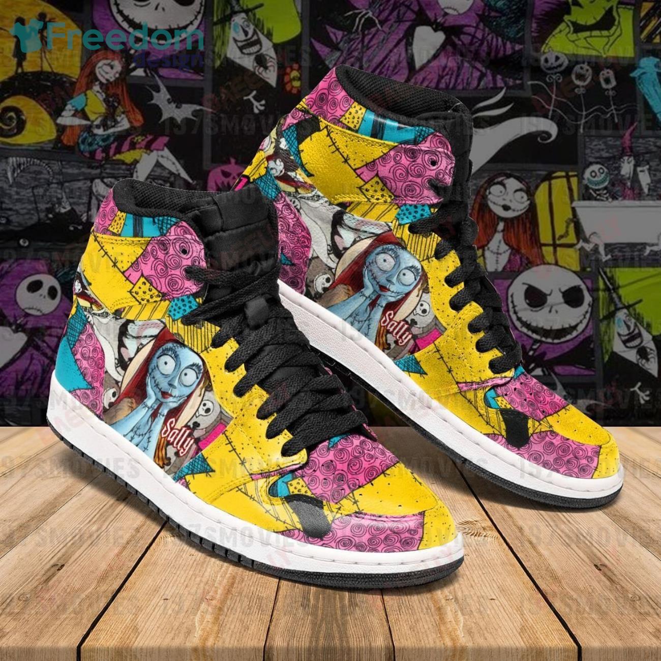 JWFancy Sally Nightmare Before Christmas Halloween AJ1 High Sneakers Shoes For Men And Women