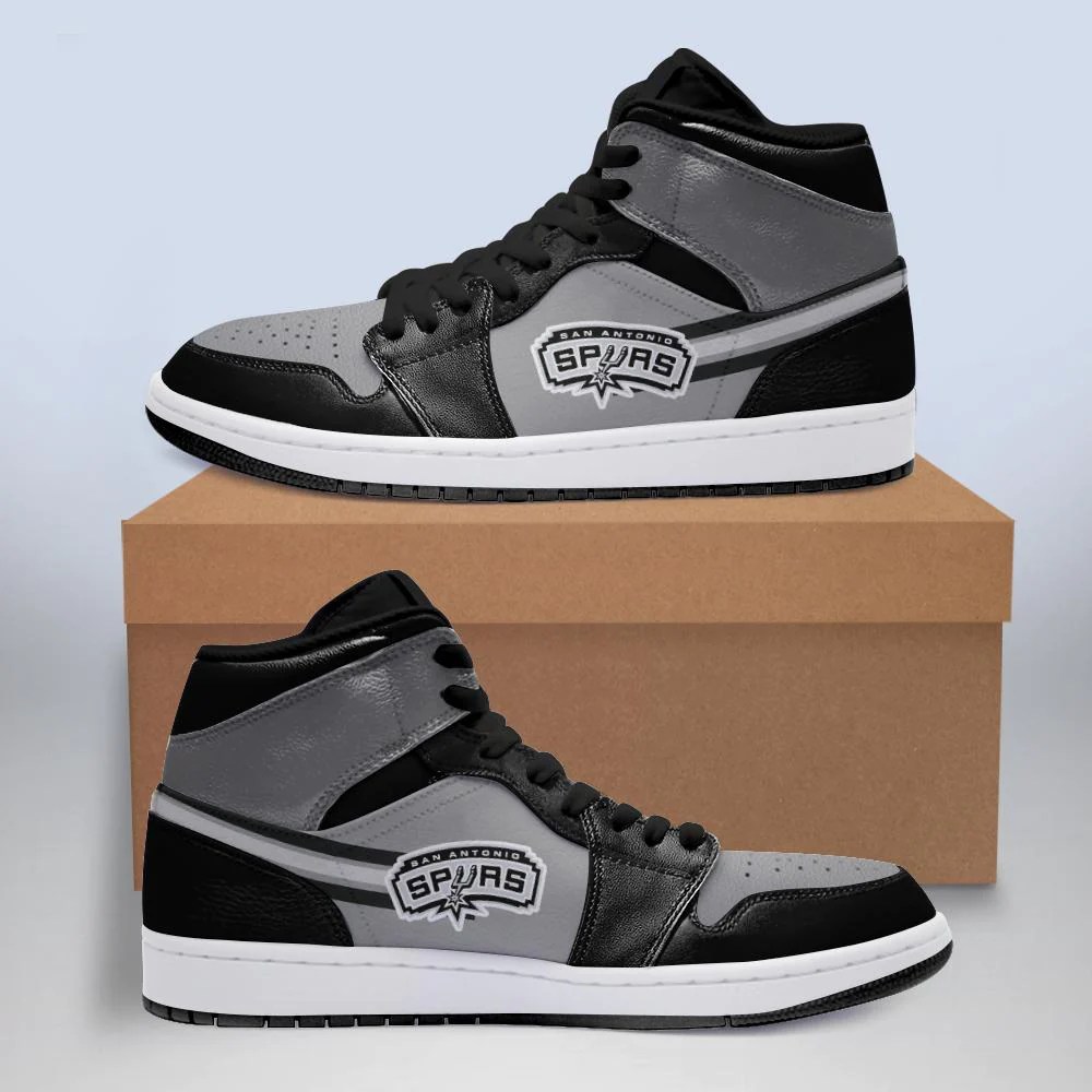JWFancy San Antonio Spurs NBA AJ1 High Sneakers Shoes For Men And Women