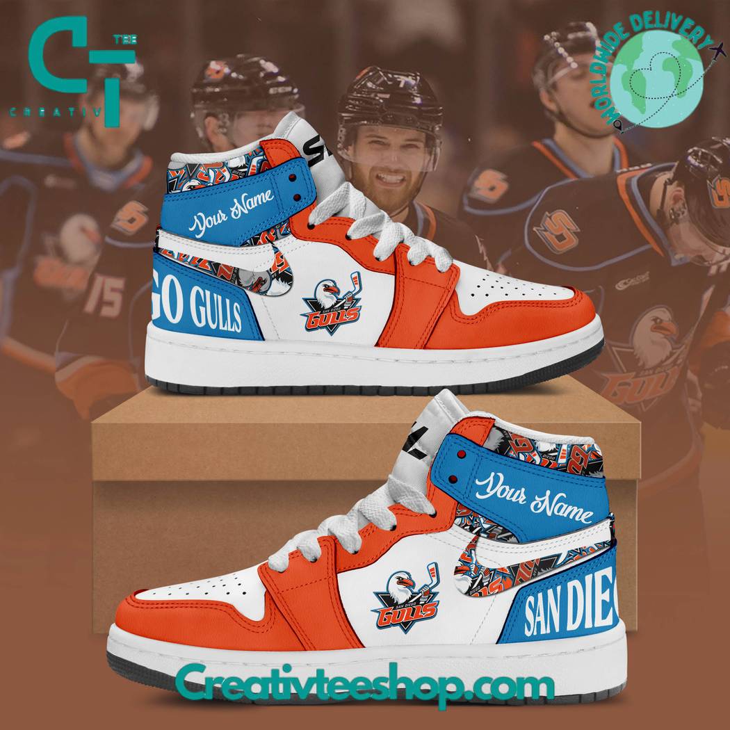 JWFancy San Diego Gulls AJ1 High Sneakers Shoes For Men And Women