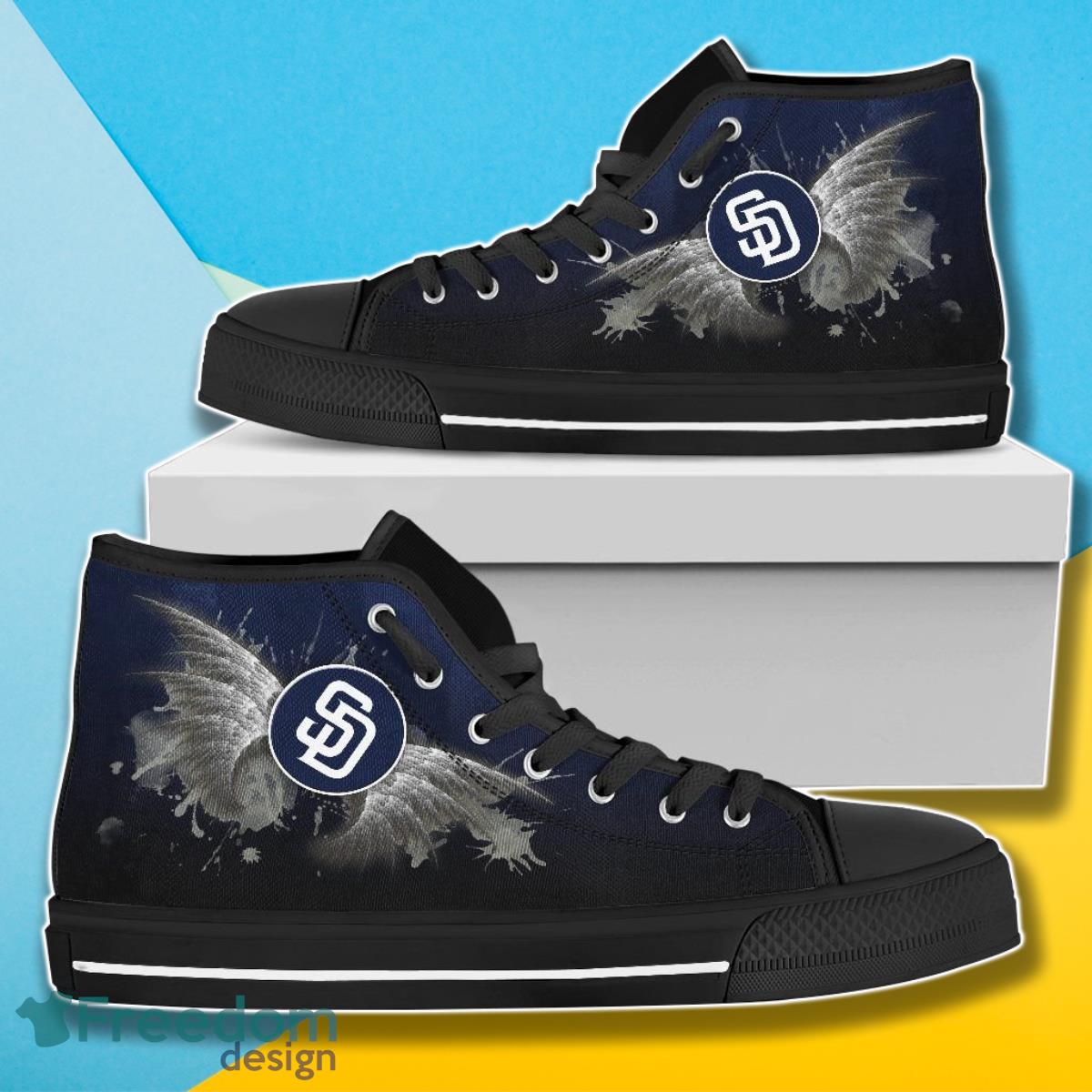 JWFancy San Diego Padres High Top Canvas Sneakers Shoes For Men And Women