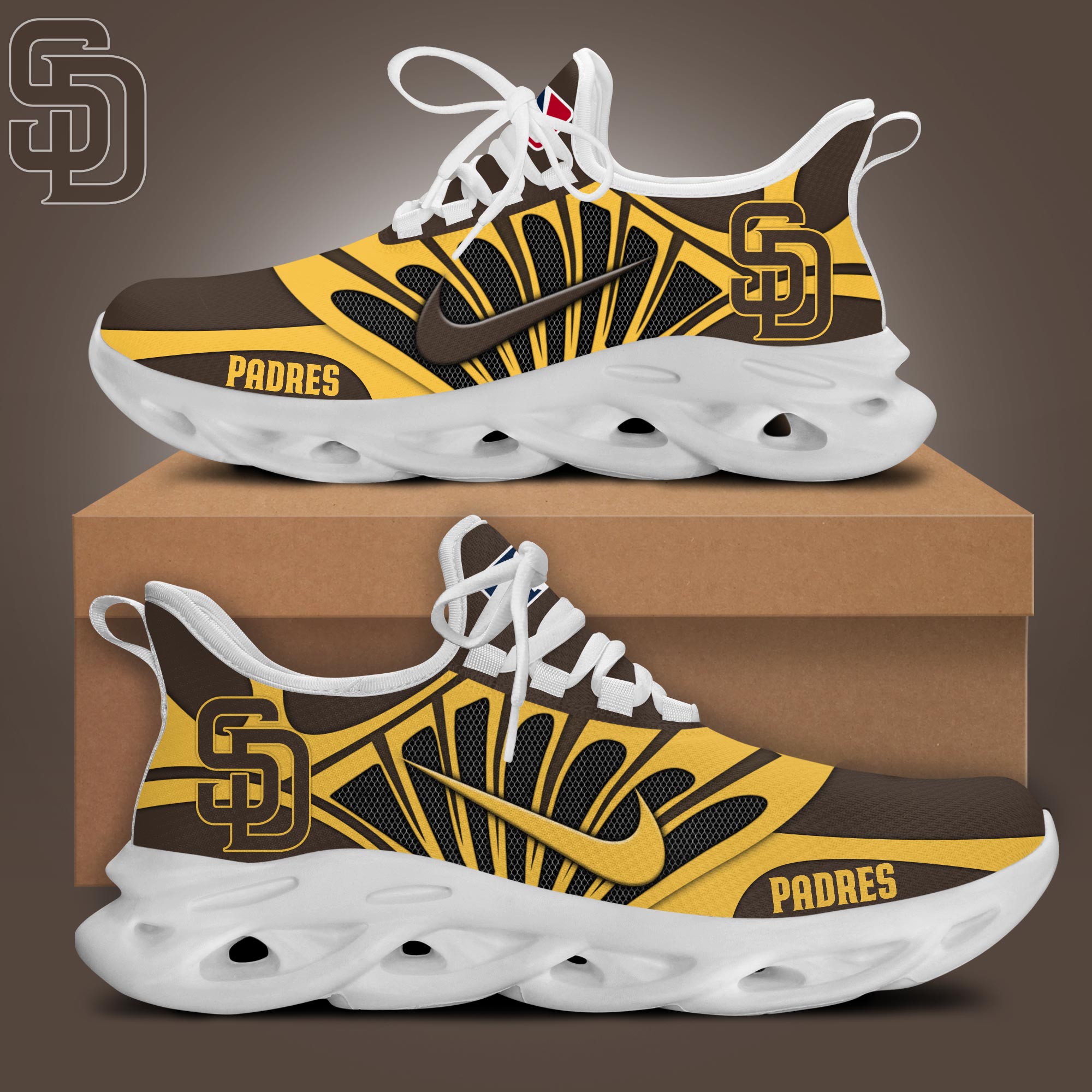 JWFancy San Diego Padres Max Soul Shoes Sneakers For Men And Women