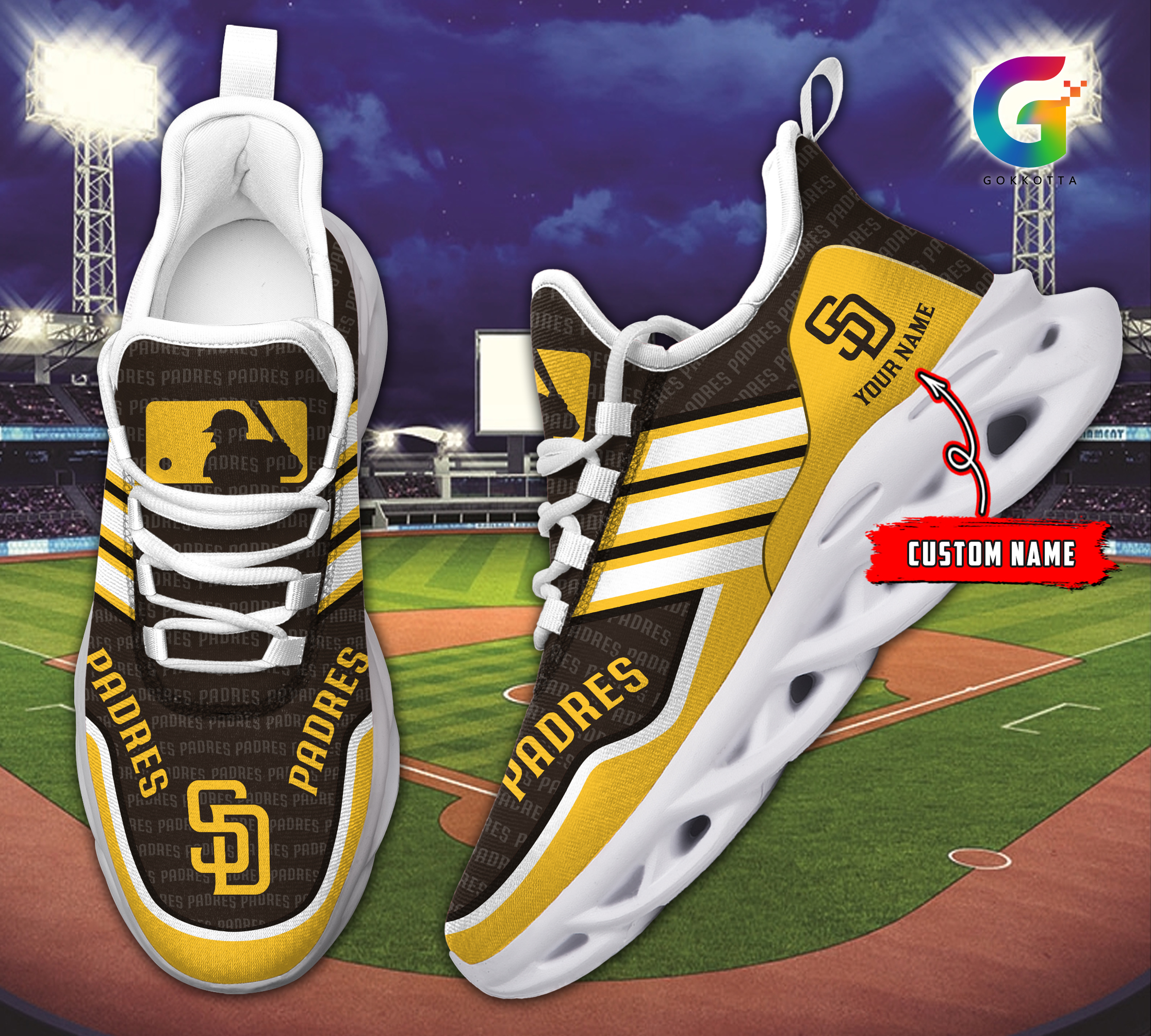 JWFancy San Diego Padres MLB Max Soul Shoes Sneakers For Men And Women