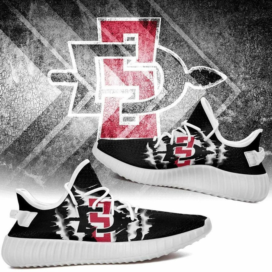 JWFancy San Diego State Aztecs Yeezy Boost Shoes For Men And Women