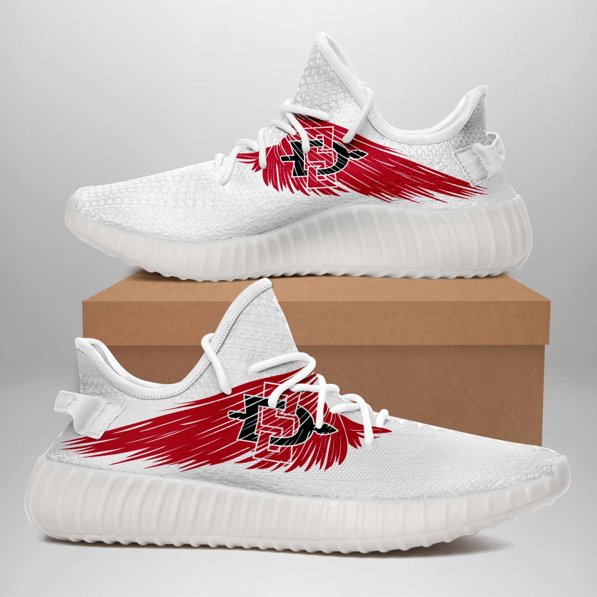 JWFancy San Diego State Aztecs Yeezy Boost Shoes For Men And Women