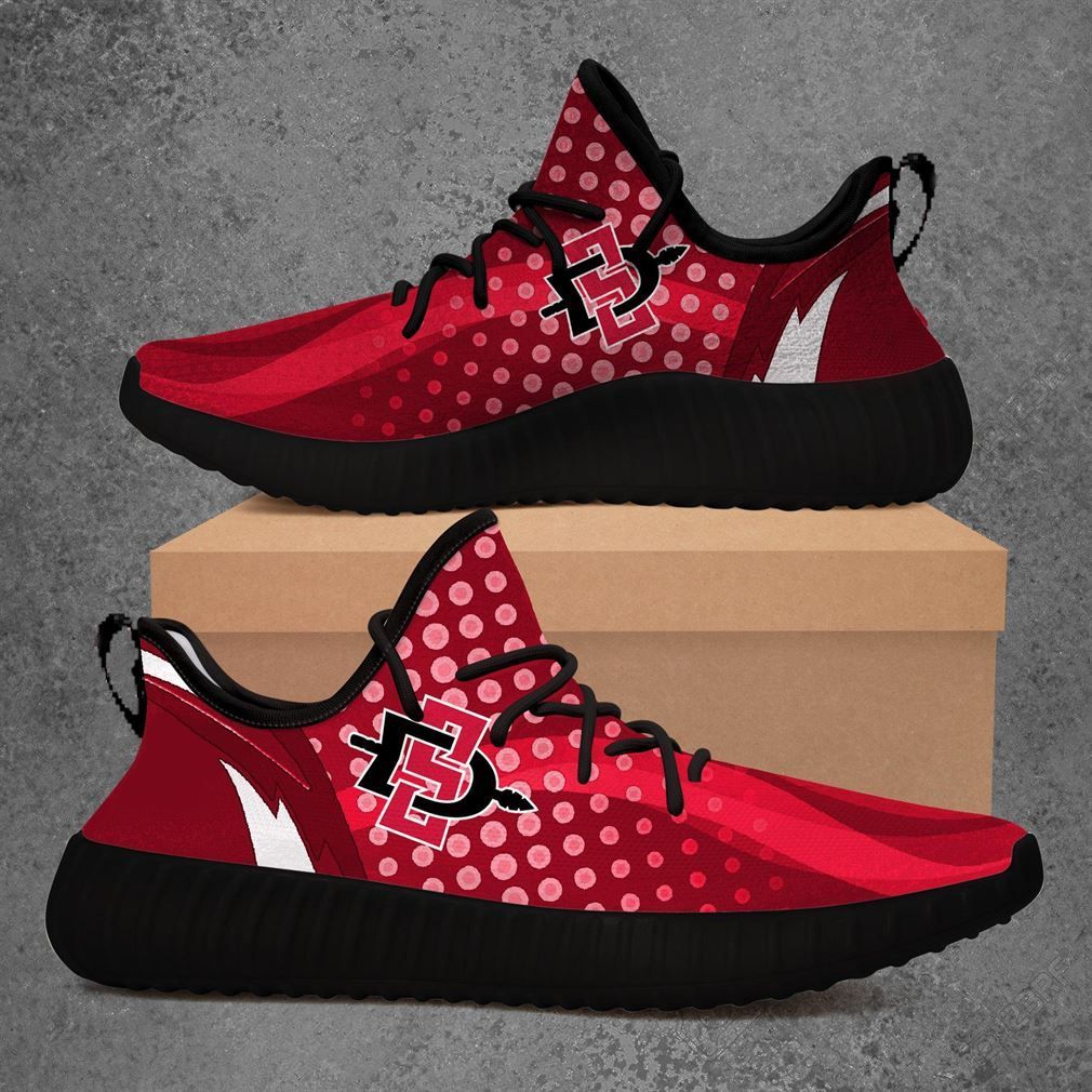 JWFancy San Diego State Aztecs Yeezy Boost Shoes For Men And Women