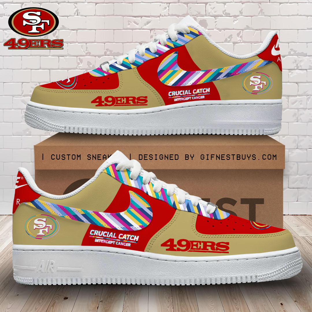 JWFancy San Francisco 49ers Air Low-Top Sneakers Shoes For Men And Women