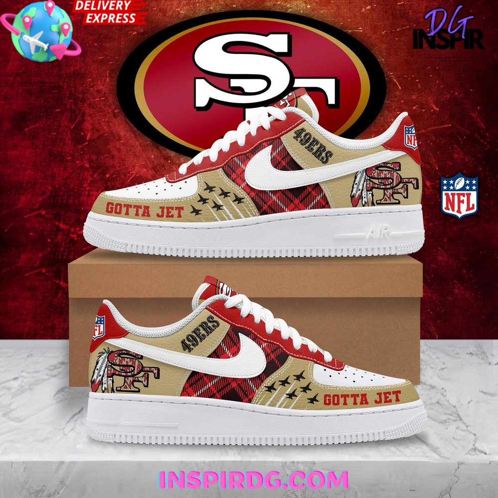 JWFancy San Francisco 49ers Air Low-Top Sneakers Shoes For Men And Women
