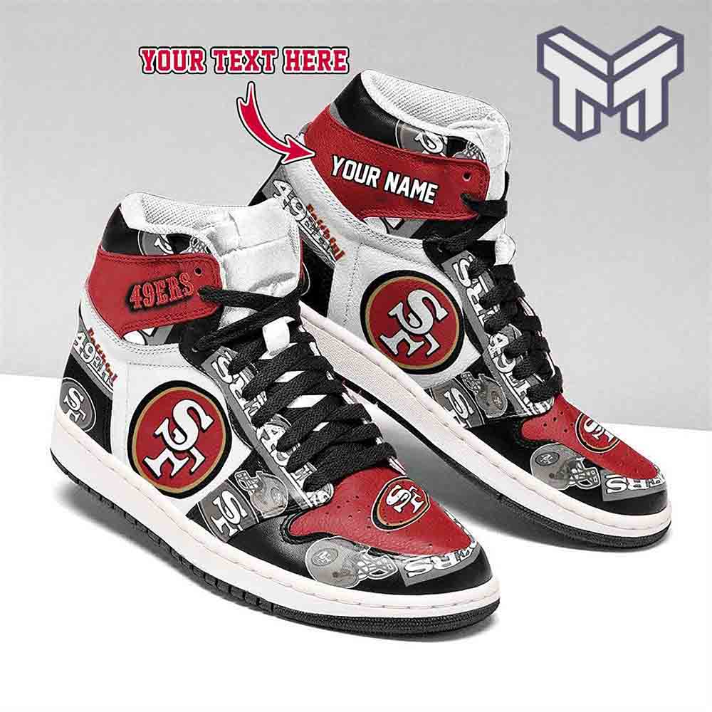 JWFancy San Francisco 49ers AJ1 High Sneakers Shoes For Men And Women