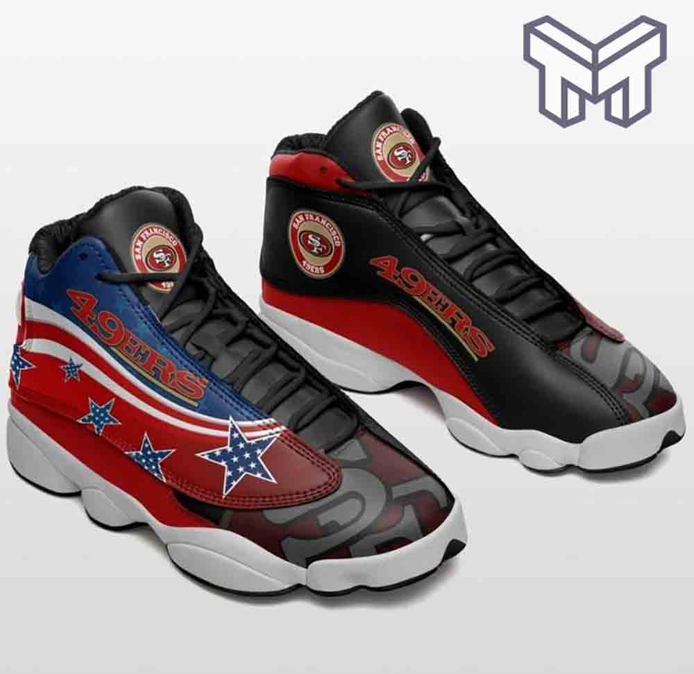 JWFancy San Francisco 49ers AJ13 Sneakers Shoes For Men And Women