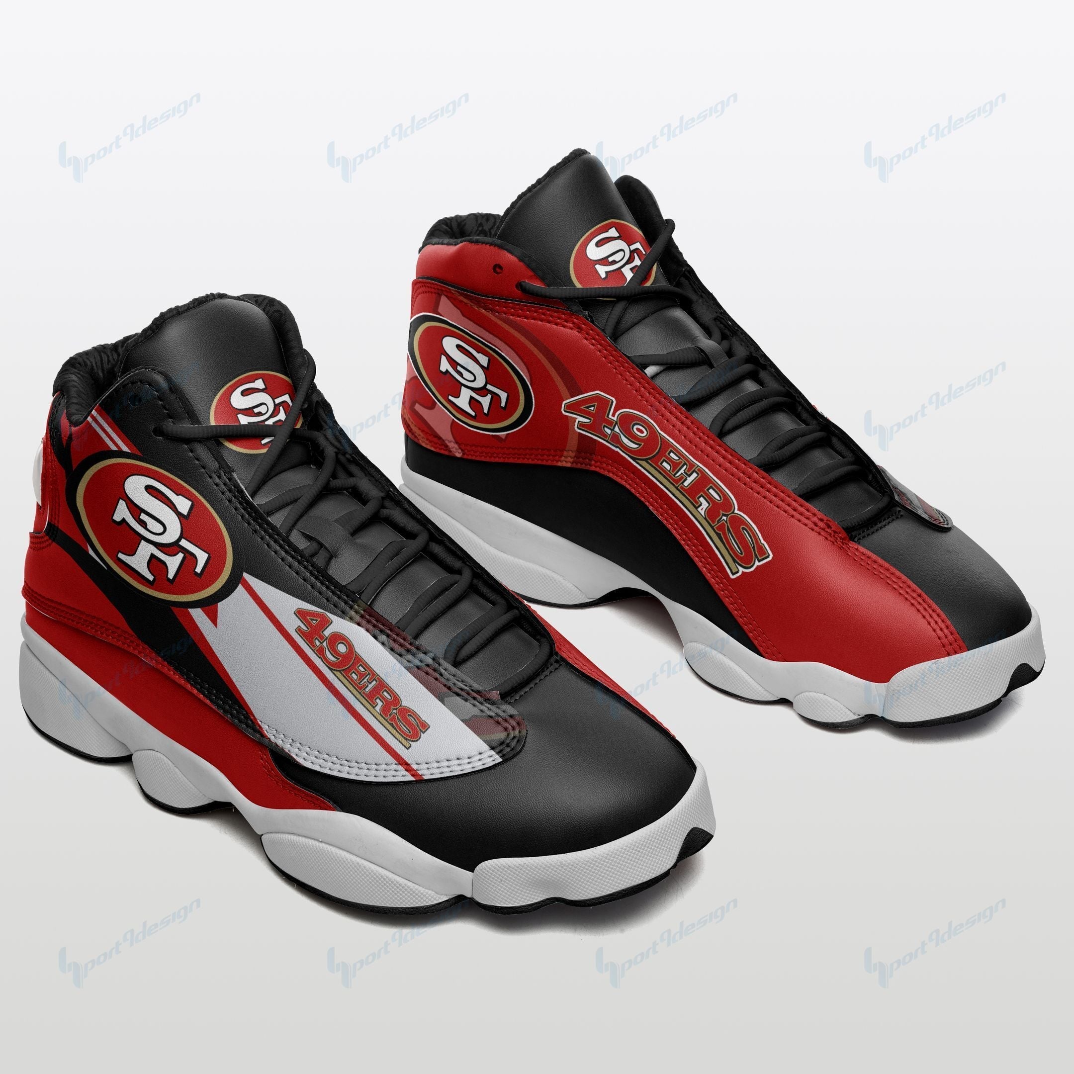 JWFancy San Francisco 49ers AJ13 Sneakers Shoes For Men And Women