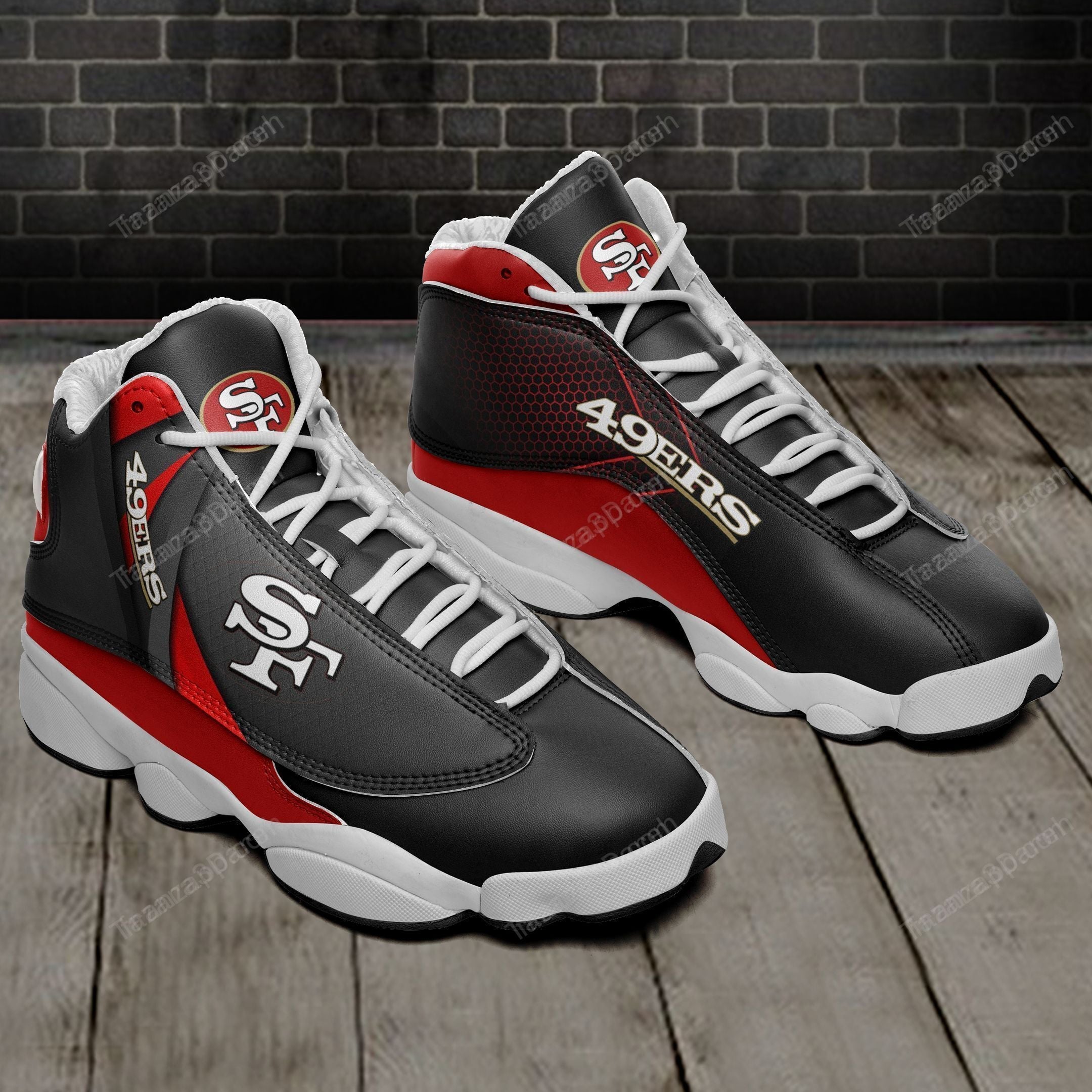 JWFancy San Francisco 49ers AJ13 Sneakers Shoes For Men And Women