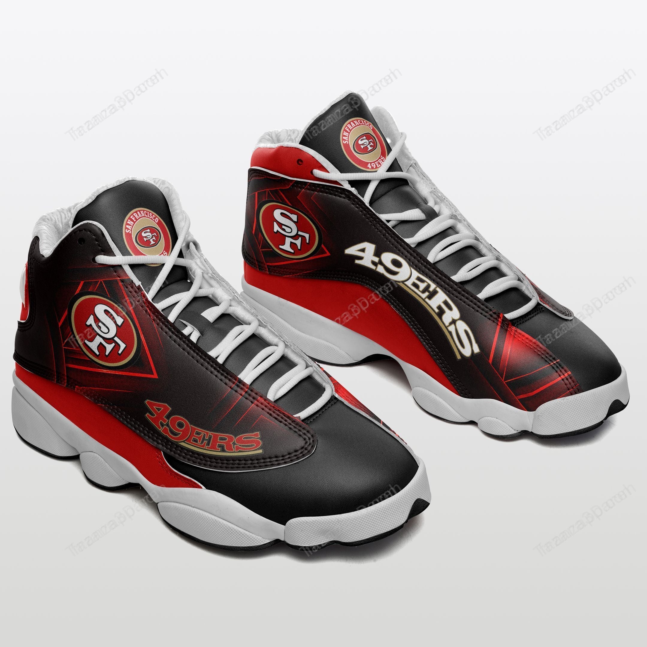 JWFancy San Francisco 49ers AJ13 Sneakers Shoes For Men And Women