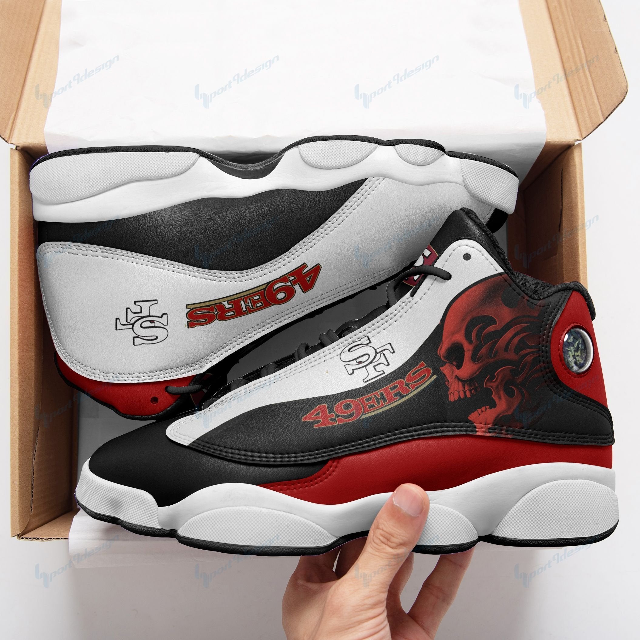JWFancy San Francisco 49ers AJ13 Sneakers Shoes For Men And Women
