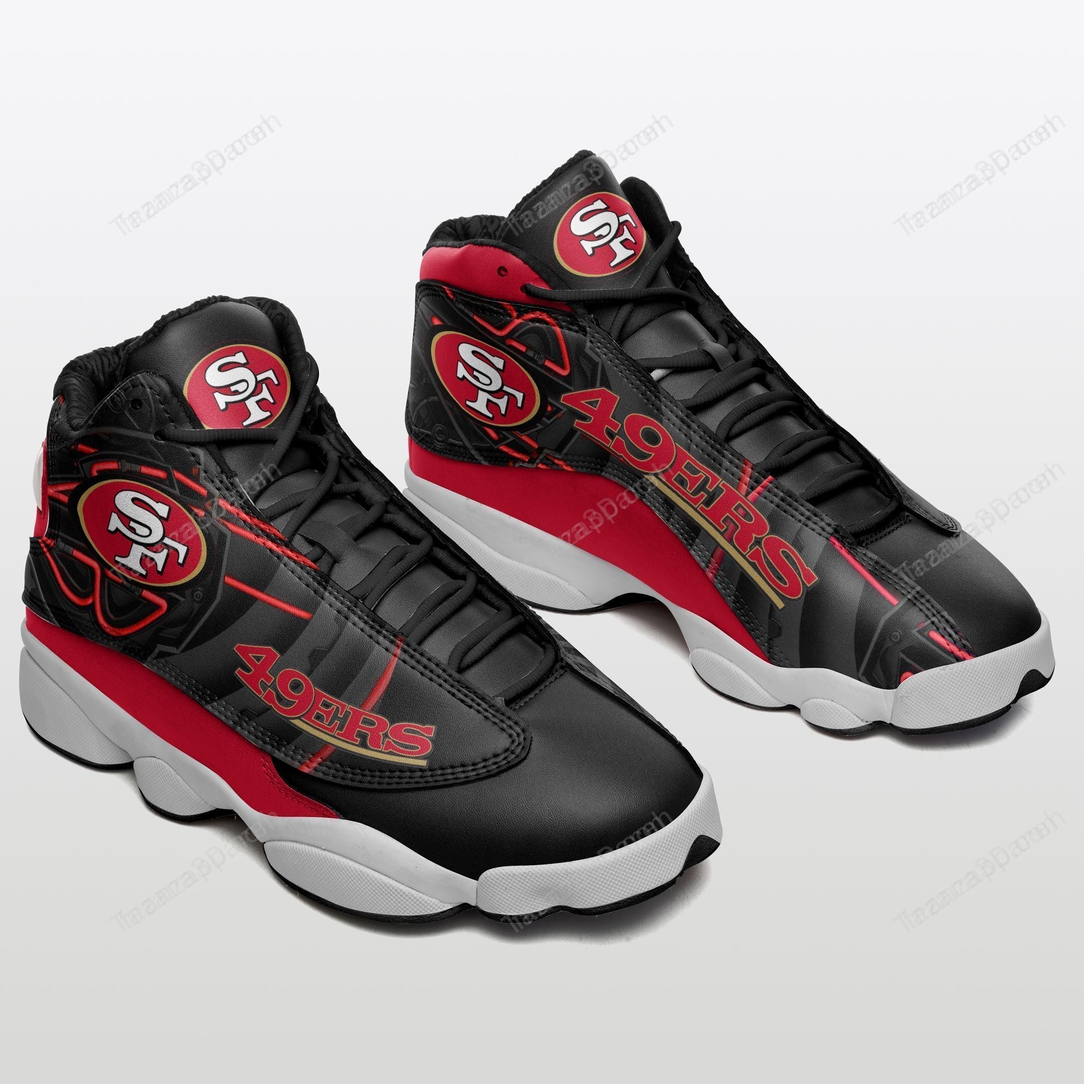 JWFancy San Francisco 49ers AJ13 Sneakers Shoes For Men And Women