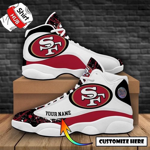 JWFancy San Francisco 49ers AJ13 Sneakers Shoes For Men And Women