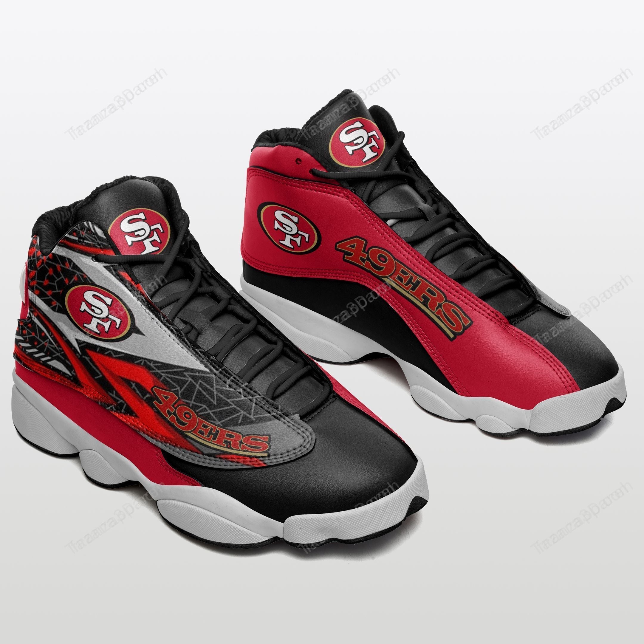 JWFancy San Francisco 49ers AJ13 Sneakers Shoes For Men And Women