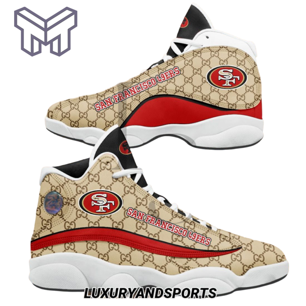 JWFancy San Francisco 49ers AJ13 Sneakers Shoes For Men And Women