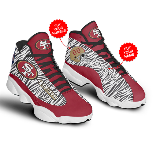 JWFancy San Francisco 49ers AJ13 Sneakers Shoes For Men And Women