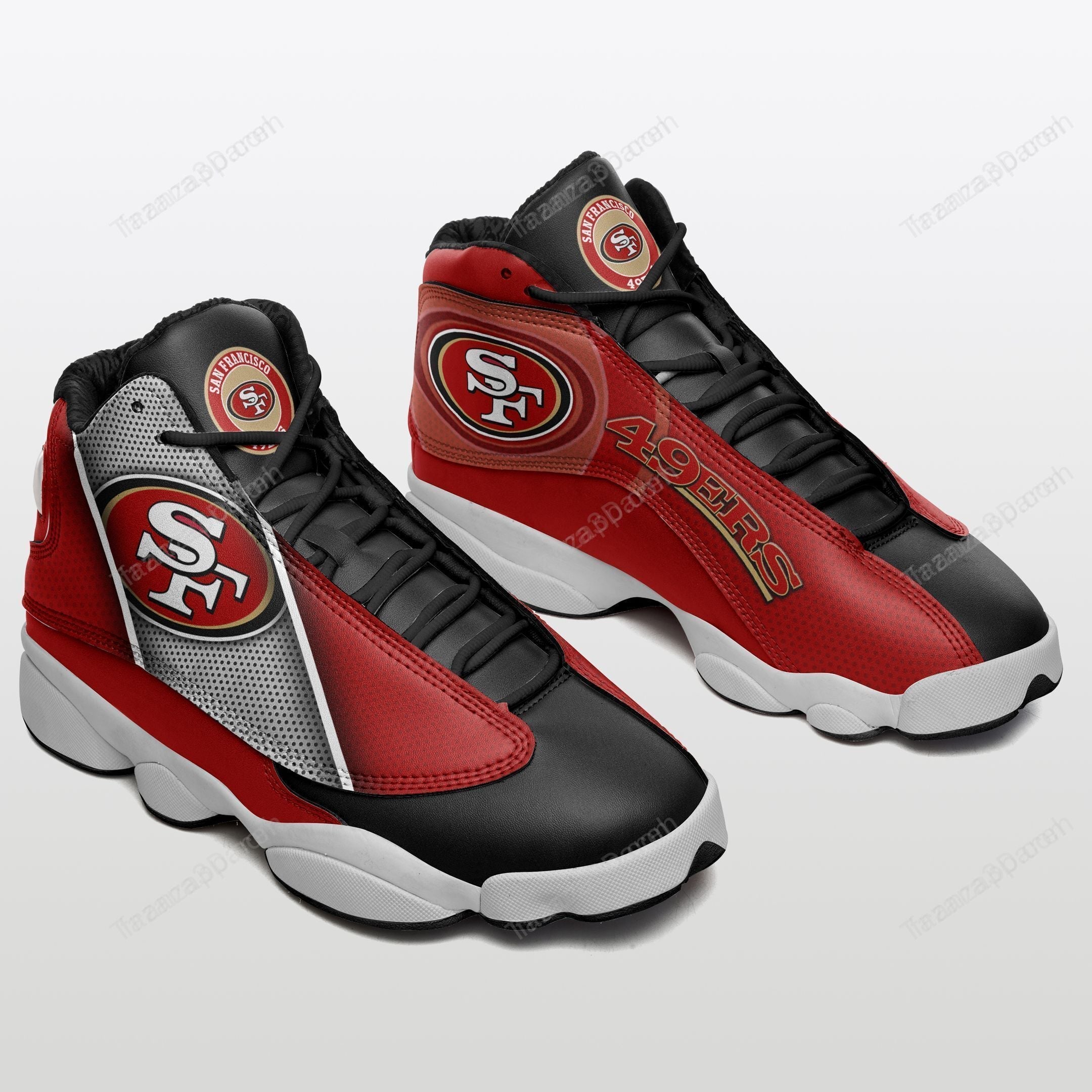 JWFancy San Francisco 49ers AJ13 Sneakers Shoes For Men And Women