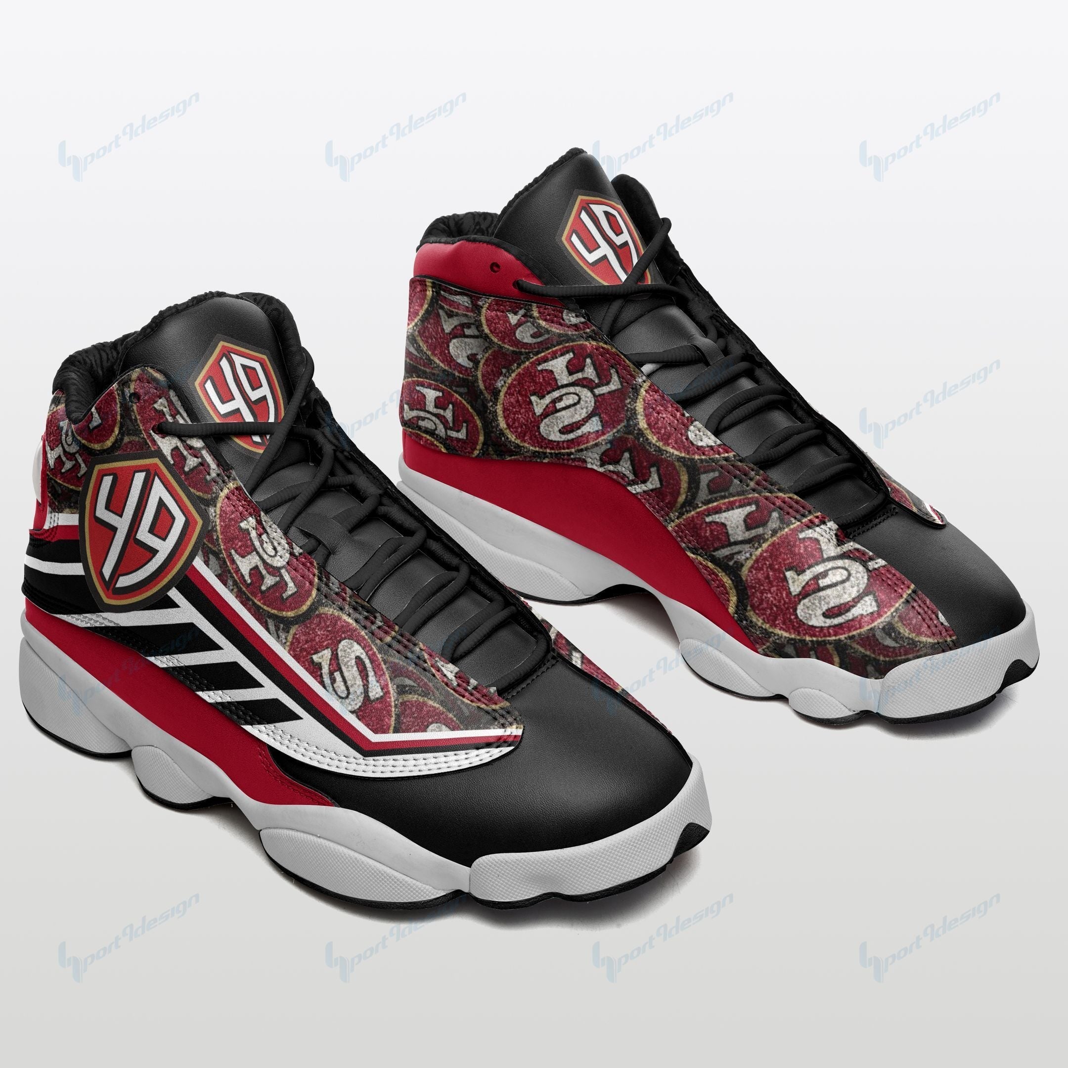 JWFancy San Francisco 49ers AJ13 Sneakers Shoes For Men And Women