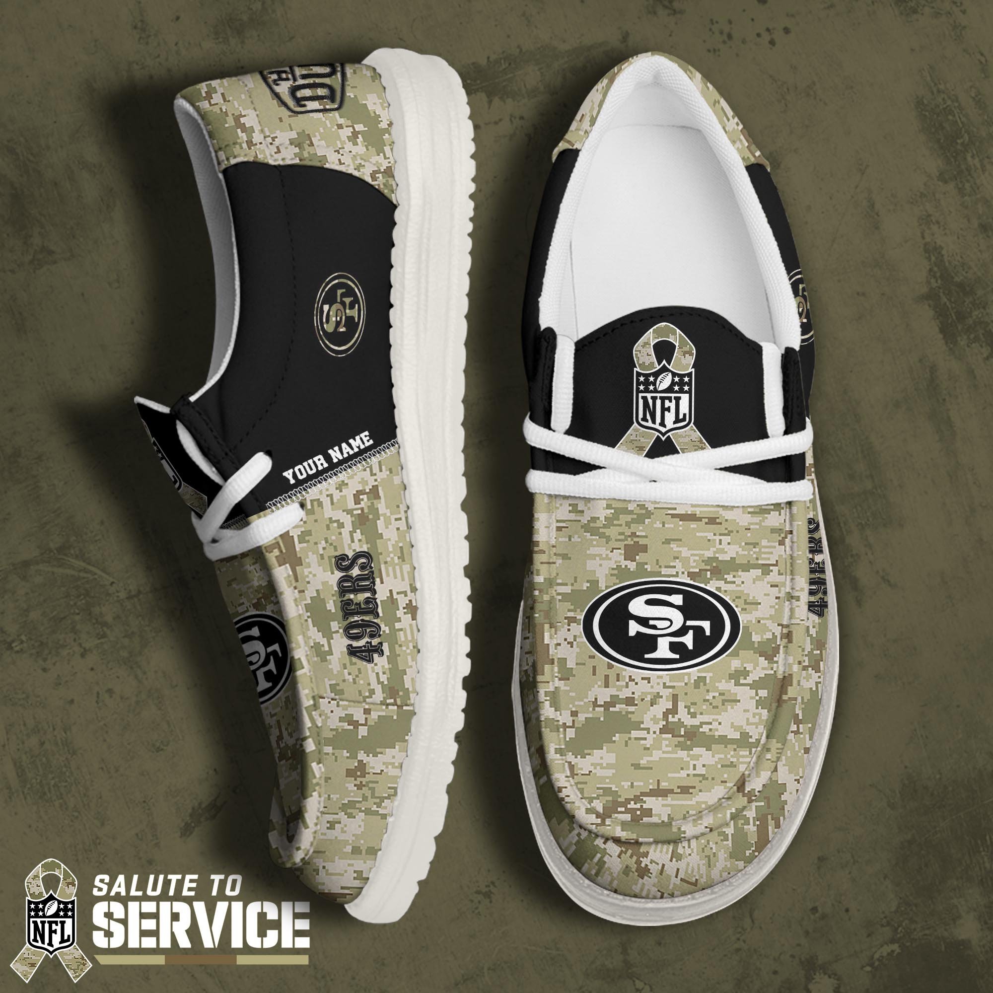 JWFancy San Francisco 49ers Hey Dude Shoes Wally Men's Lace Up Loafers Comfortable For Men And Women