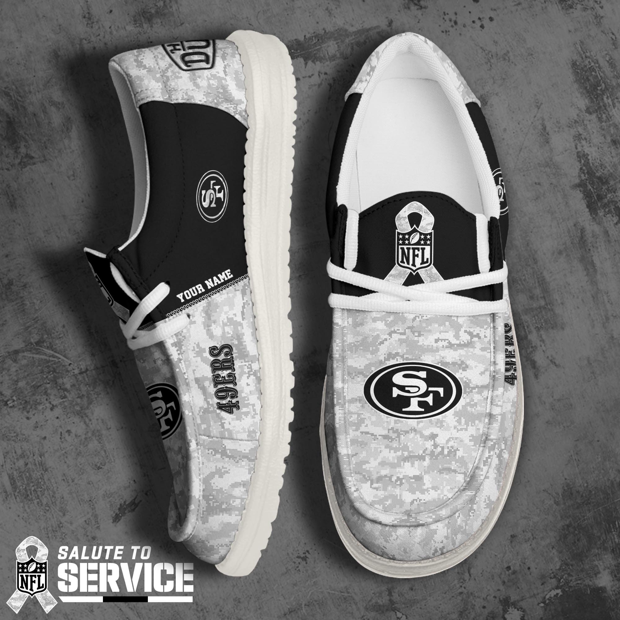 JWFancy San Francisco 49ers Hey Dude Shoes Wally Men's Lace Up Loafers Comfortable For Men And Women