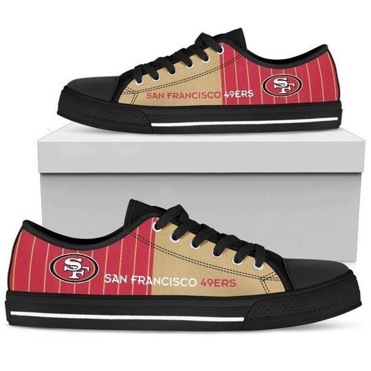 JWFancy San Francisco 49ers Low Top Canvas Sneakers Shoes For Men And Women