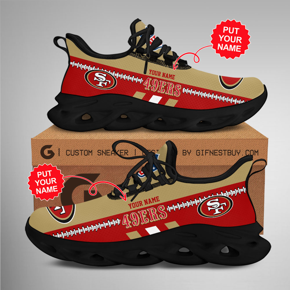 JWFancy San Francisco 49ers Max Soul Shoes Sneakers For Men And Women